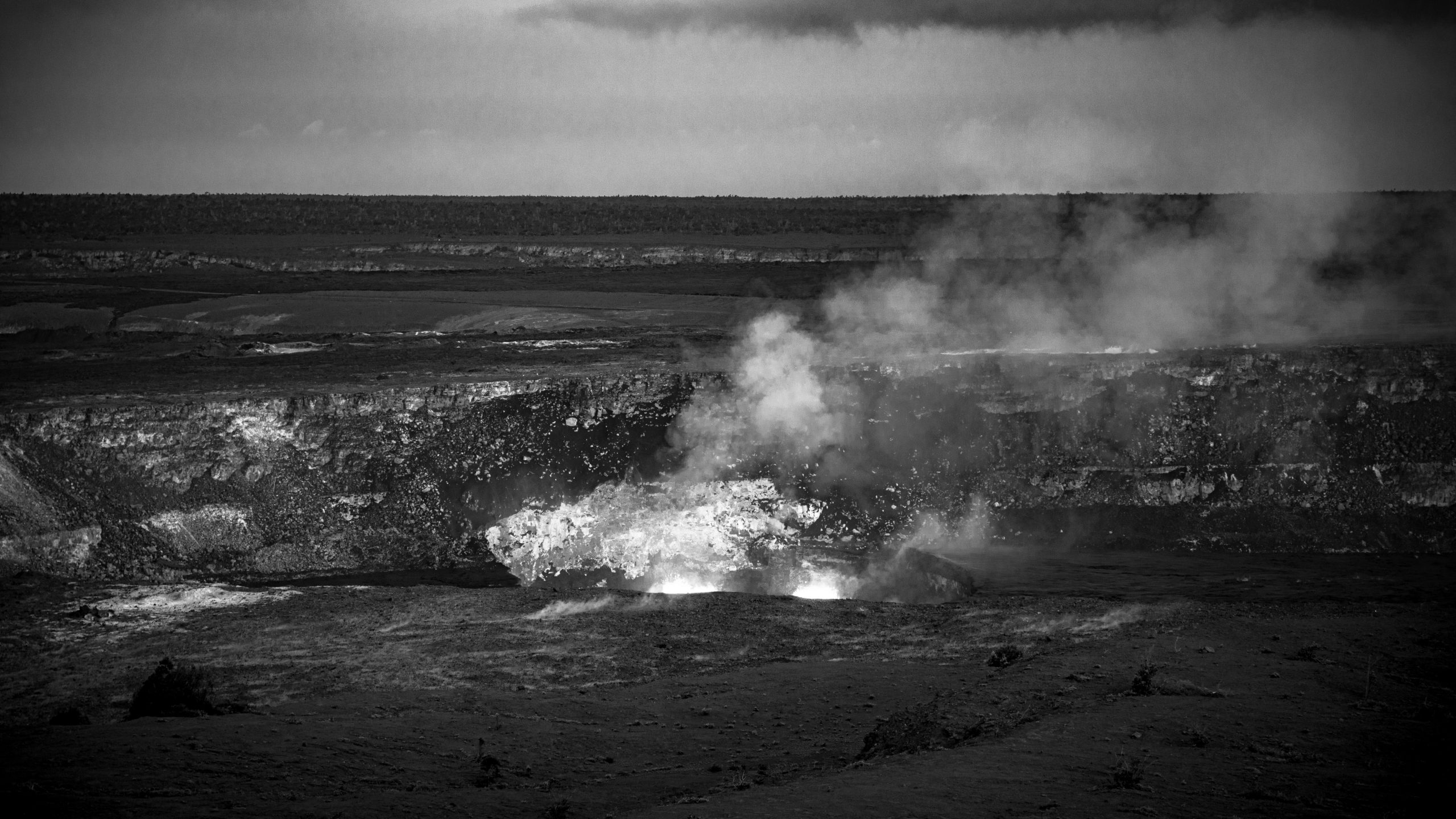 Fumerolles du Cratère Halemaʻumaʻu
