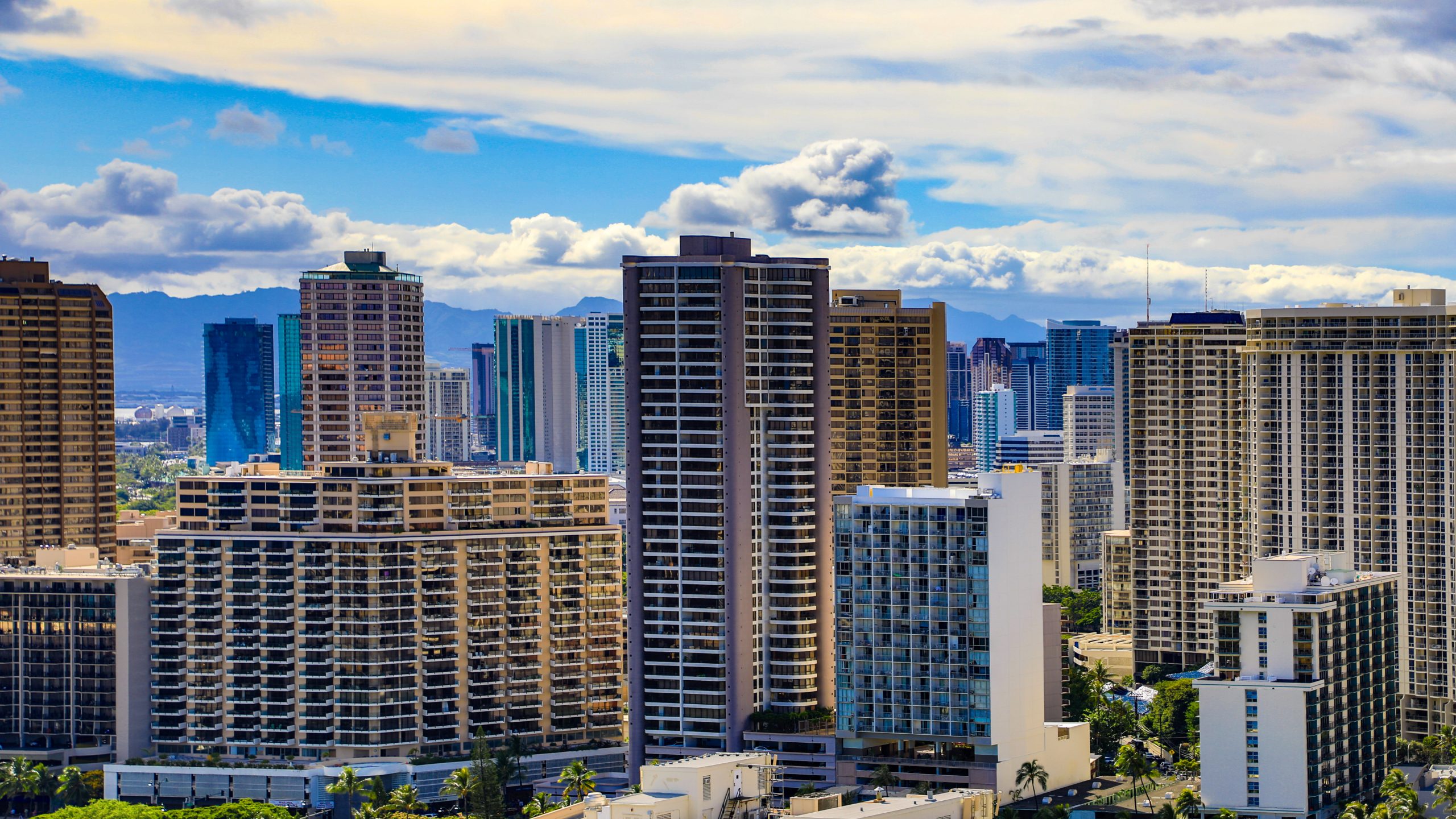 Gratte-ciels de Waikiki à Honolulu