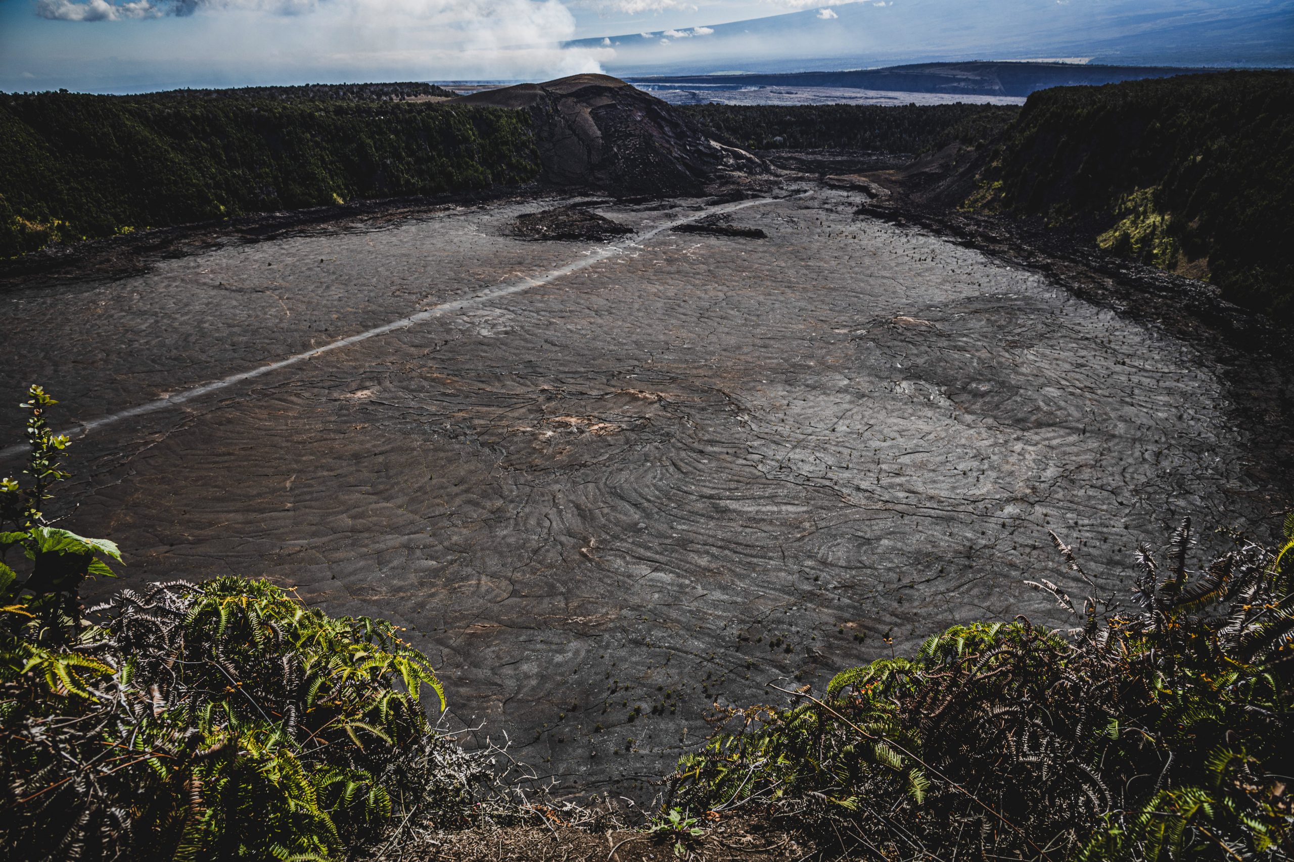 Lac de lave asséché du Kīlauea