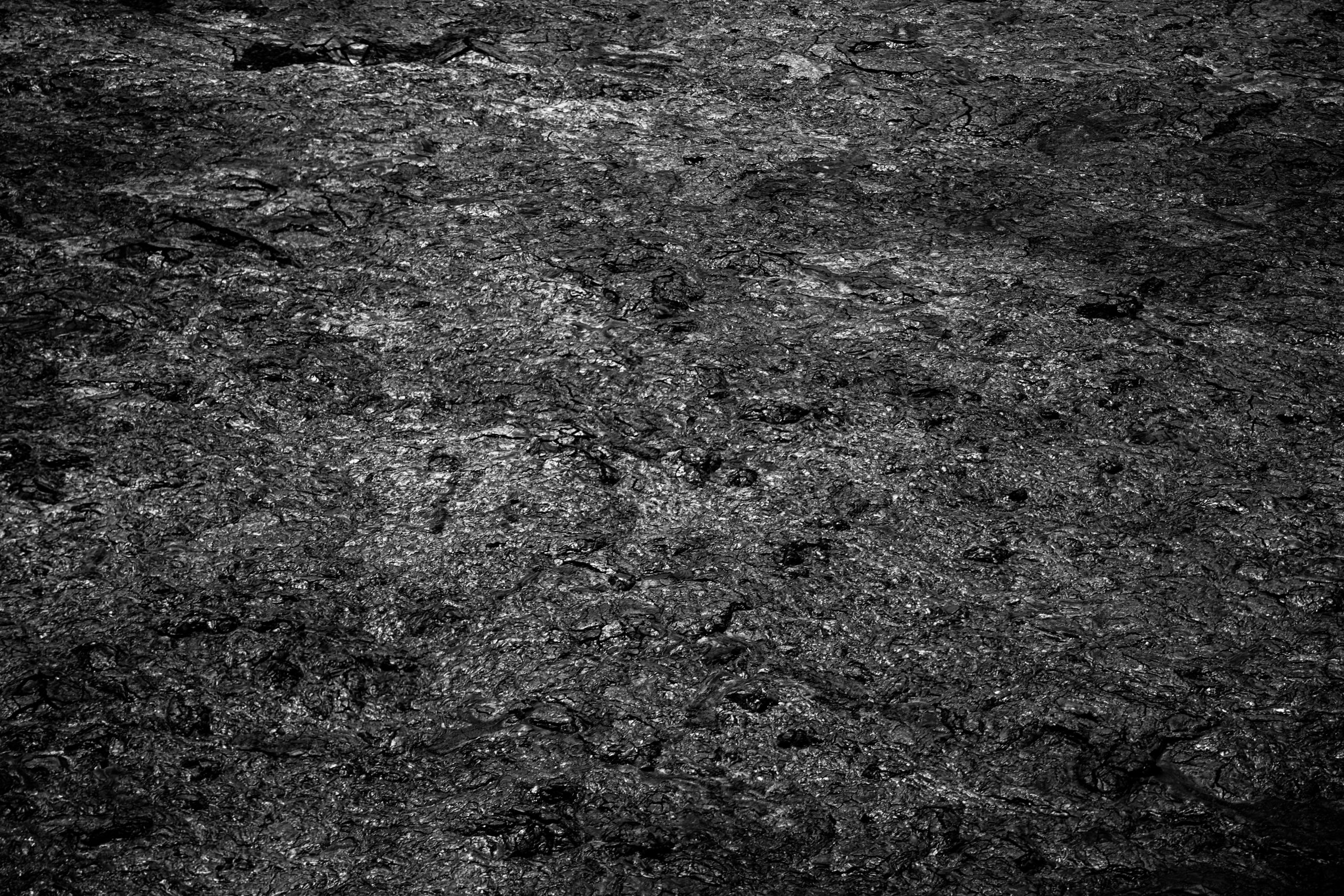 Lave pahoehoe figée