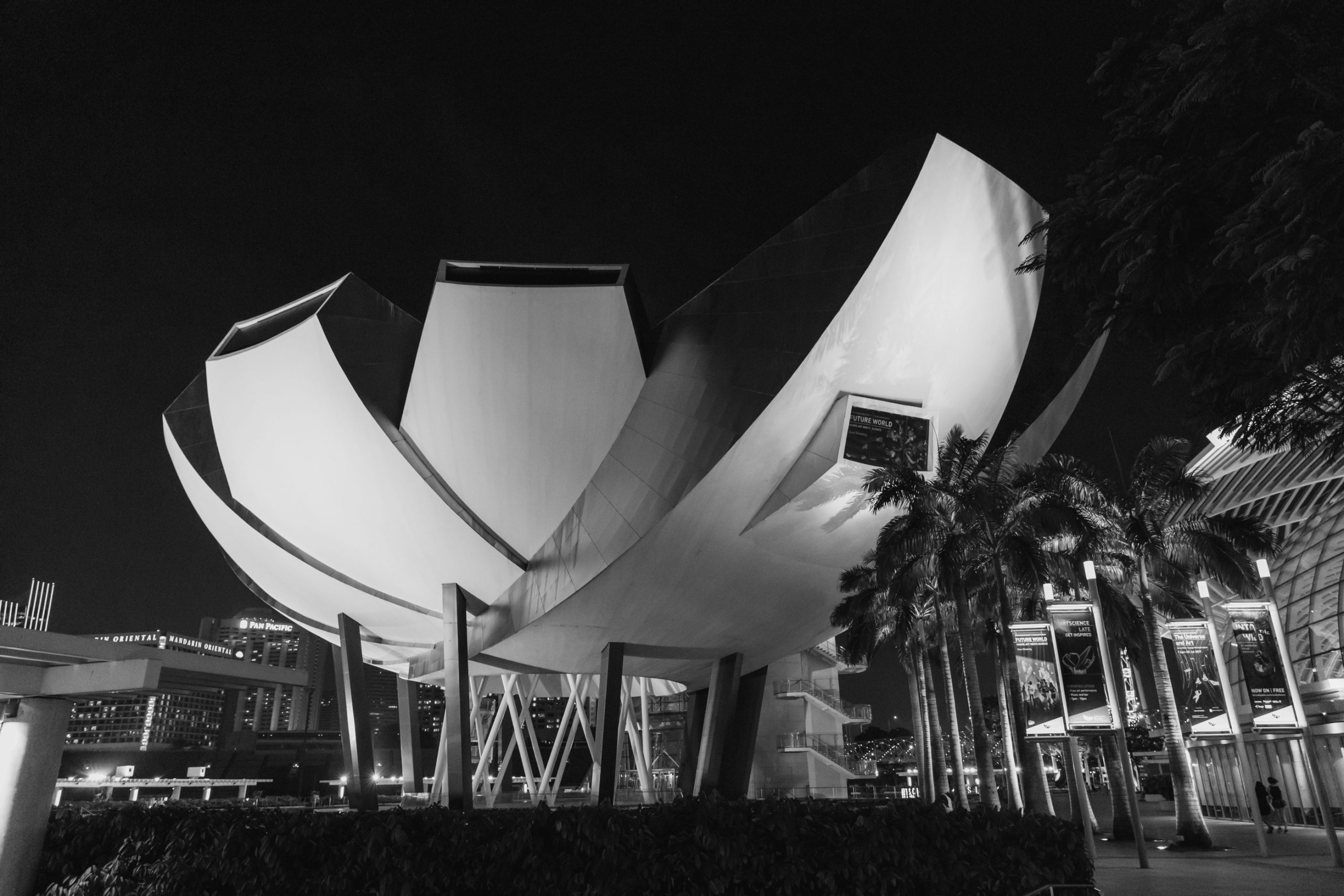 Lotus architectural du Musée ArtScience