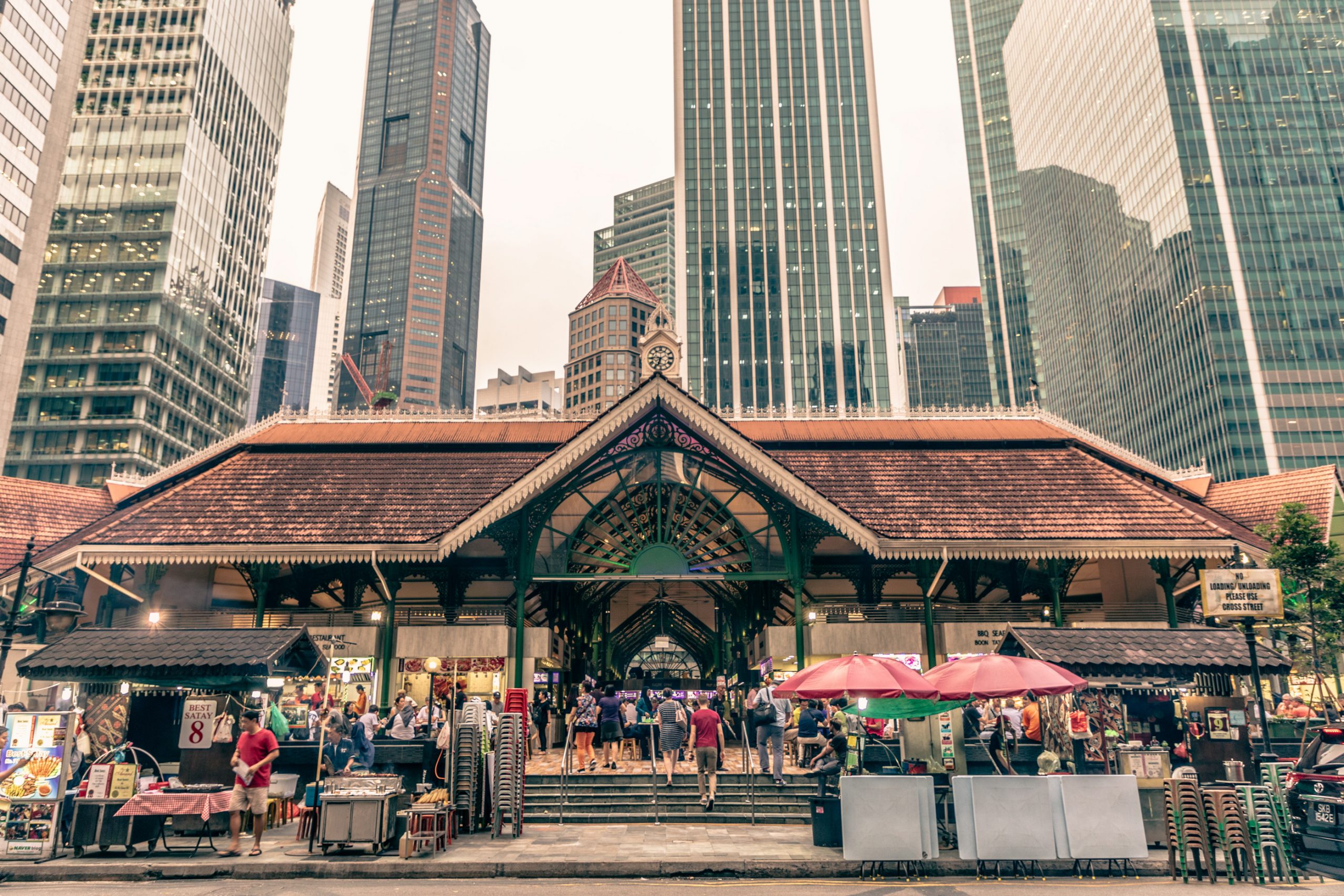 Marché Lau Pa Sat à Singapour