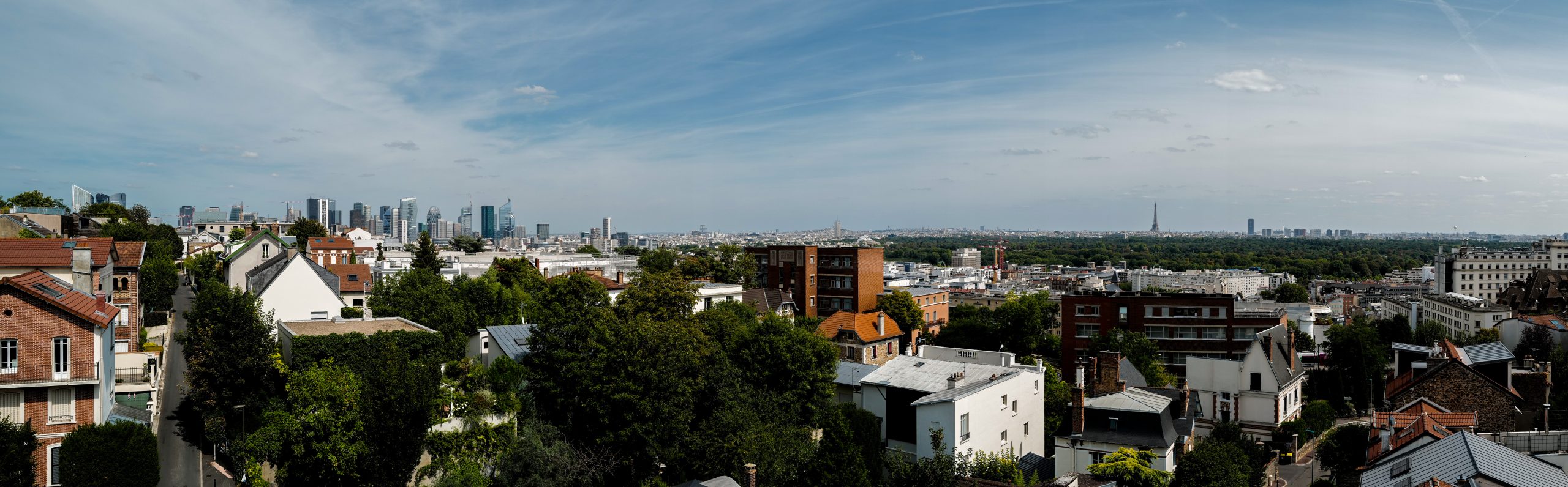Panorama La Défense et Tour Eiffel