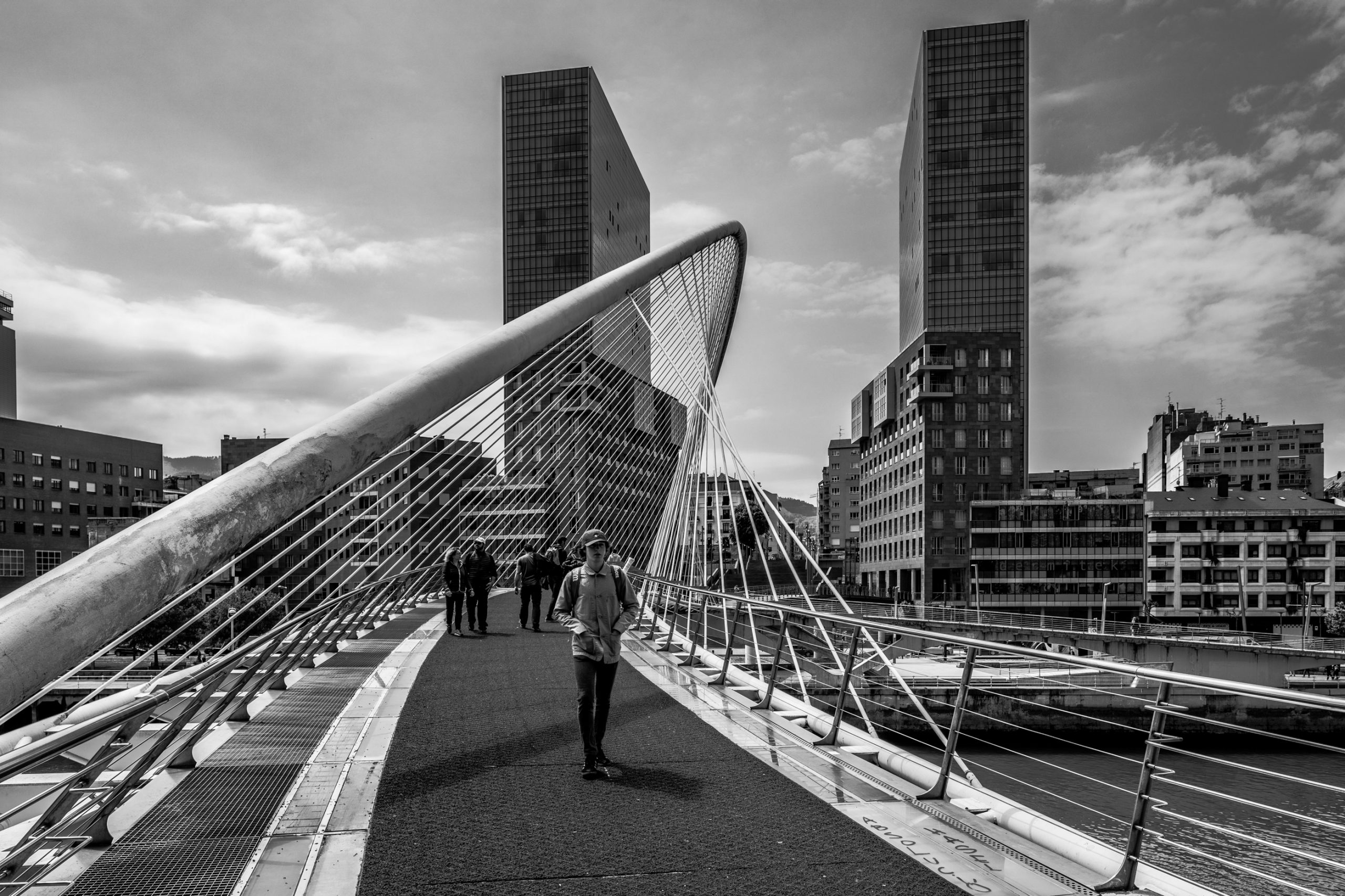 Passerelle Zubizuri à Bilbao