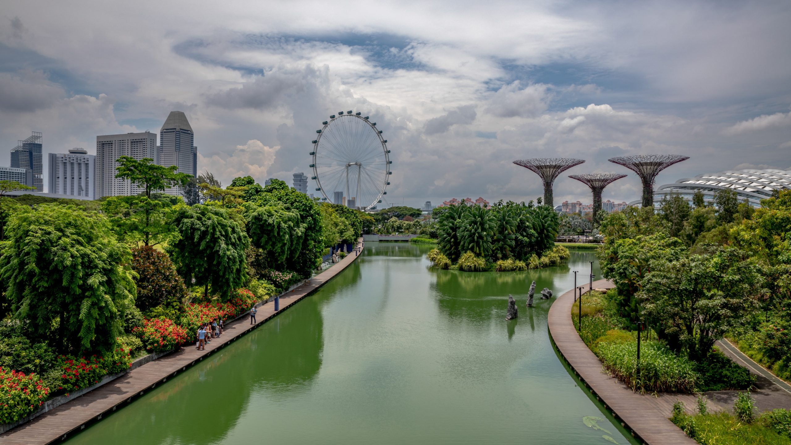 Singapore Flyer et Supertrees