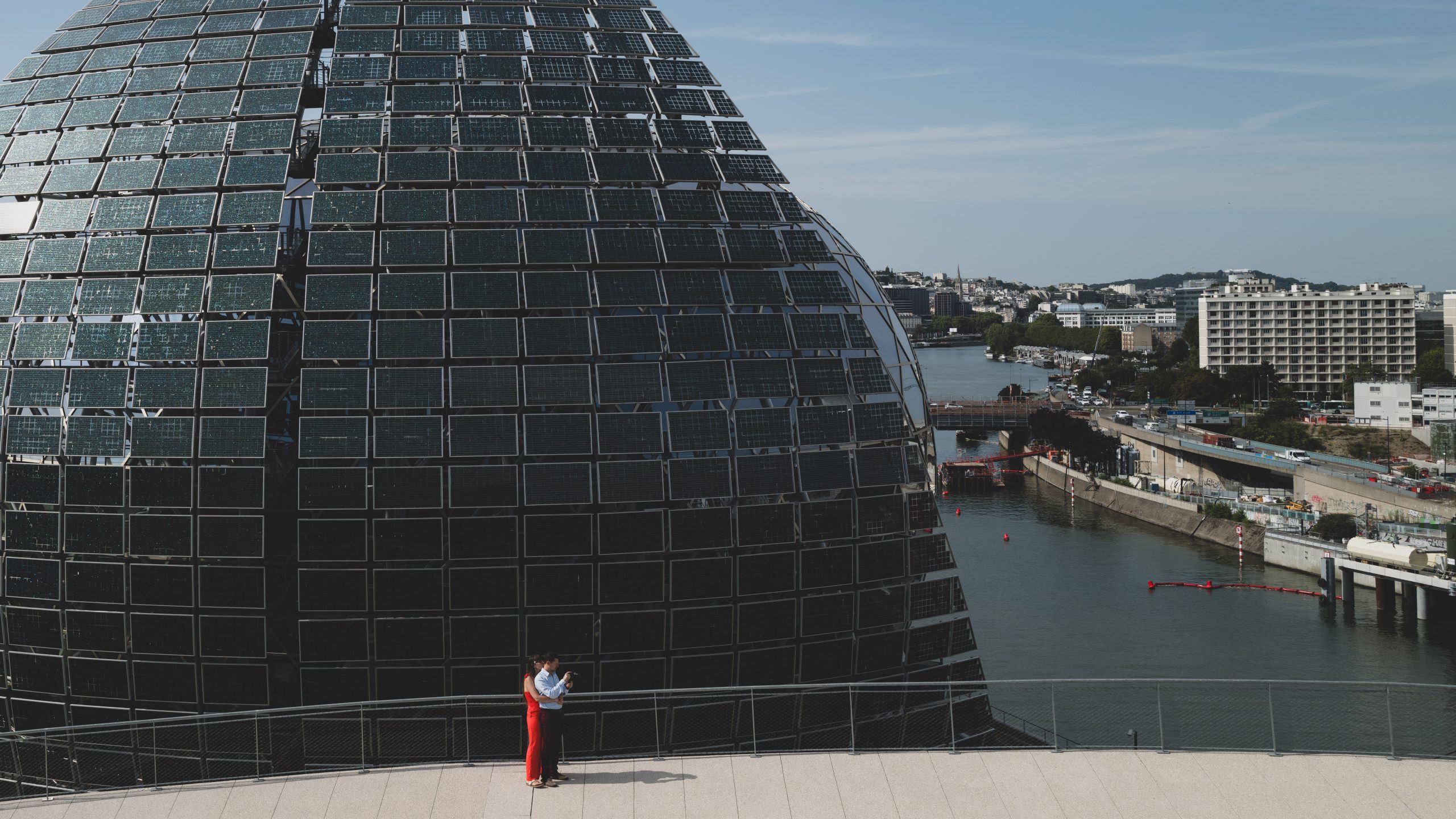 Sphère photovoltaïque de La Seine Musicale
