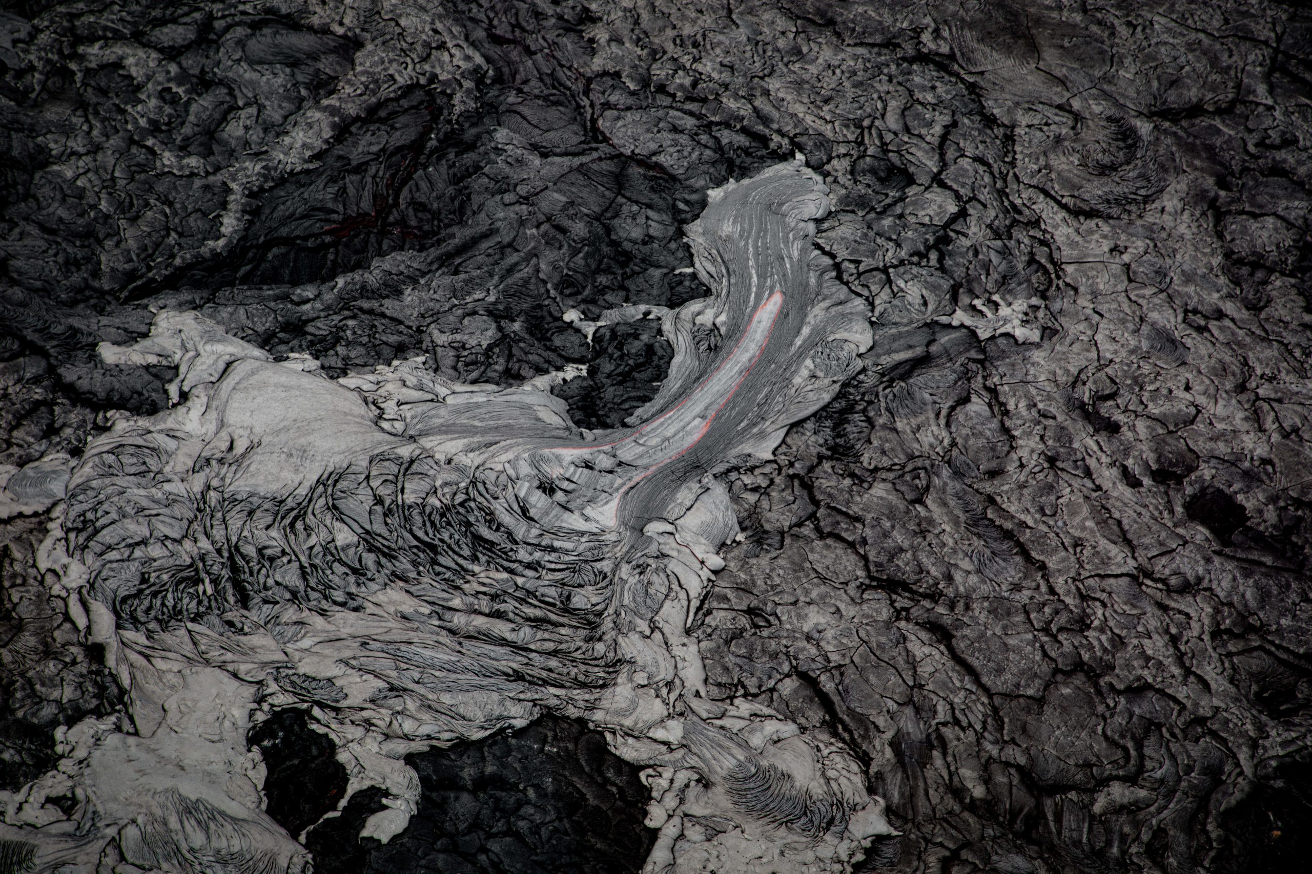 Surface de lave Pahoehoe