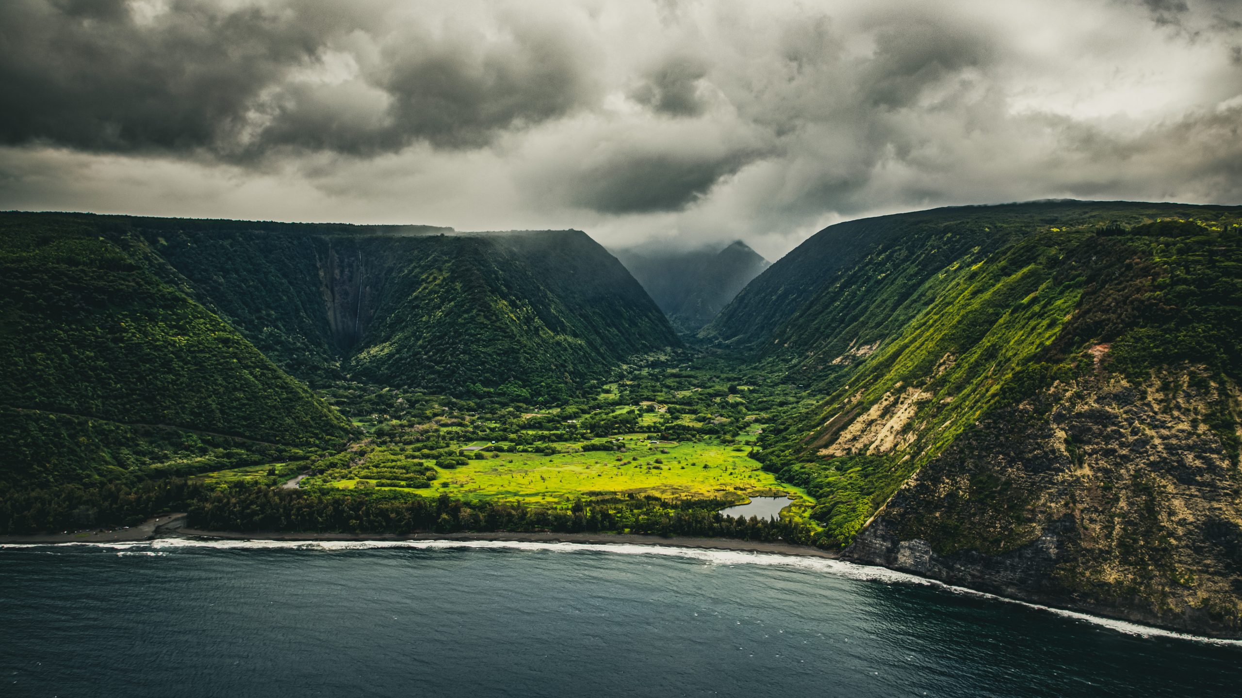 Vallée de Waipi'o embrumée