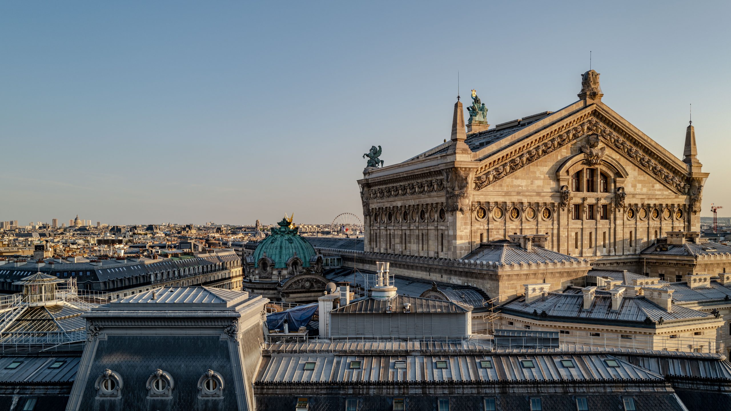 Vue aérienne sur l'Opéra Garnier