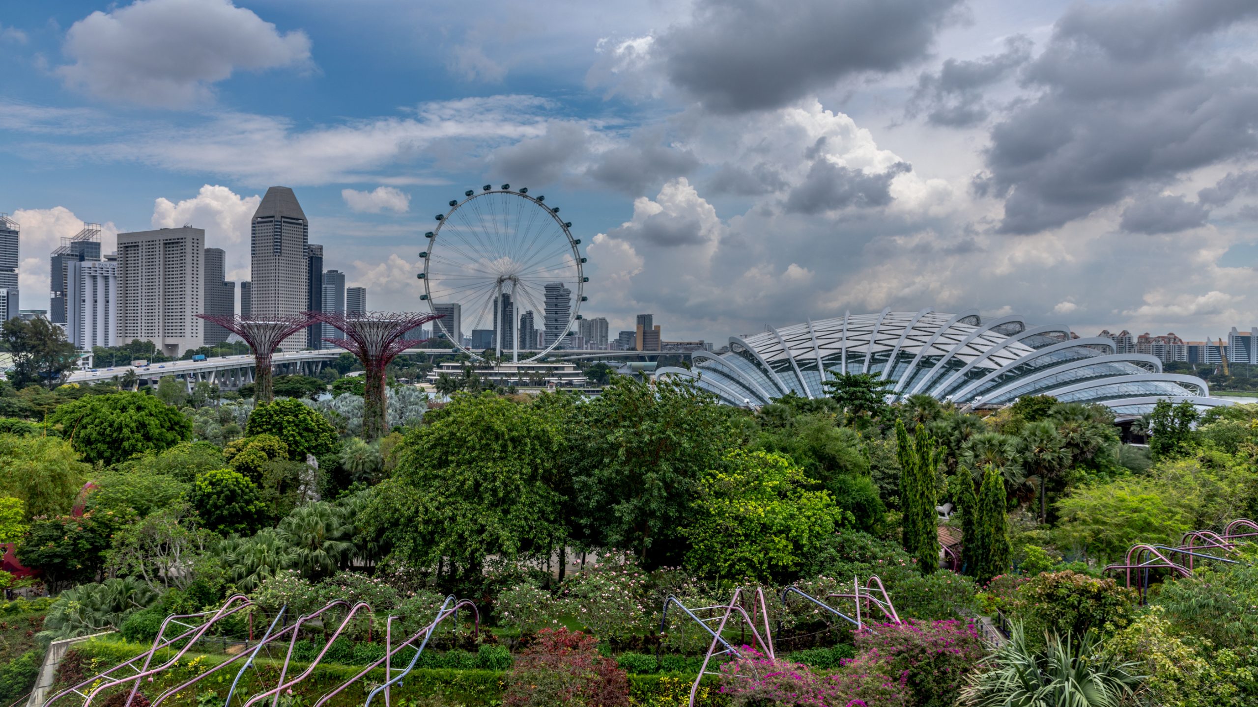 Vue sur Gardens by the Bay