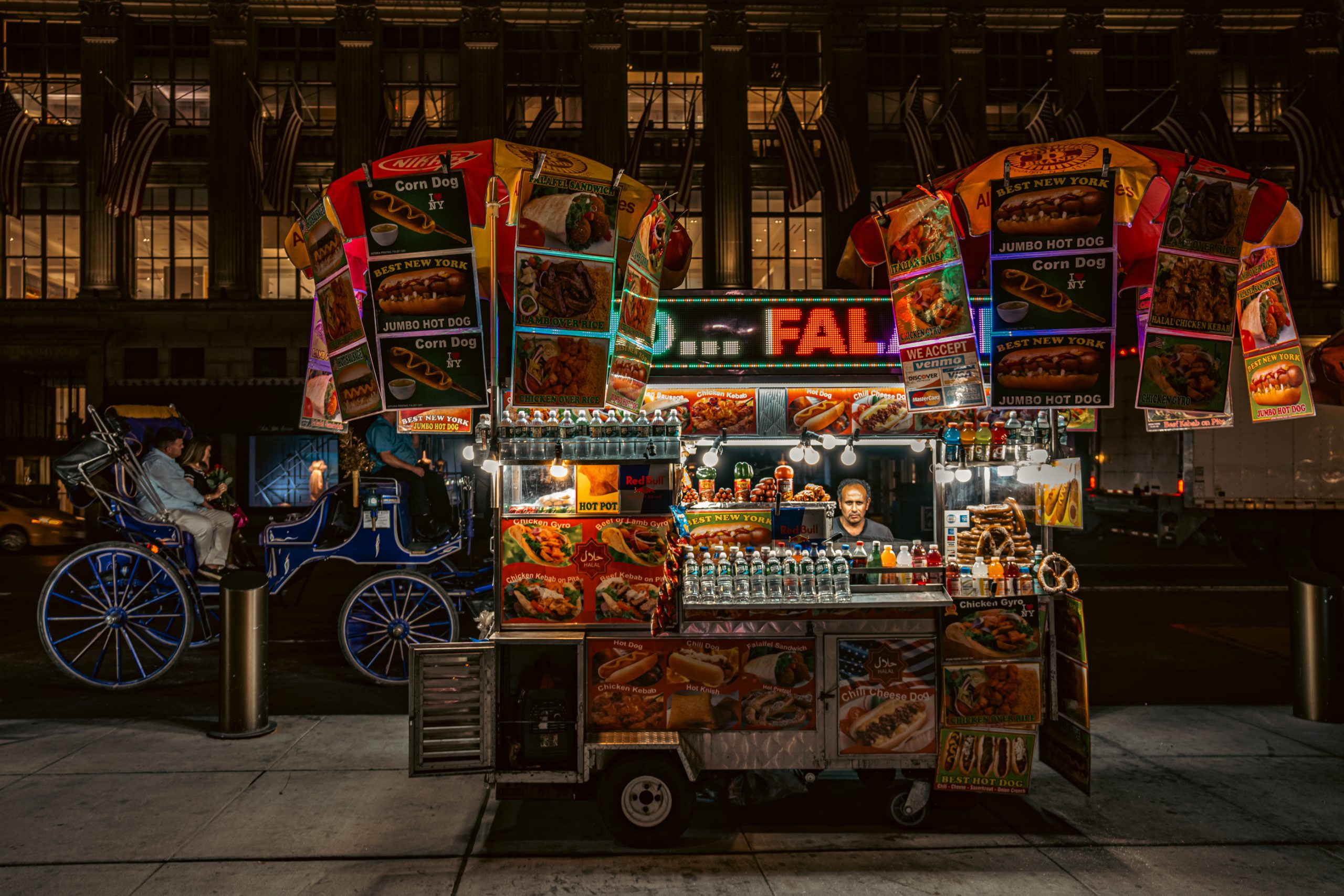 Chariot de Hot-dogs New-Yorkais