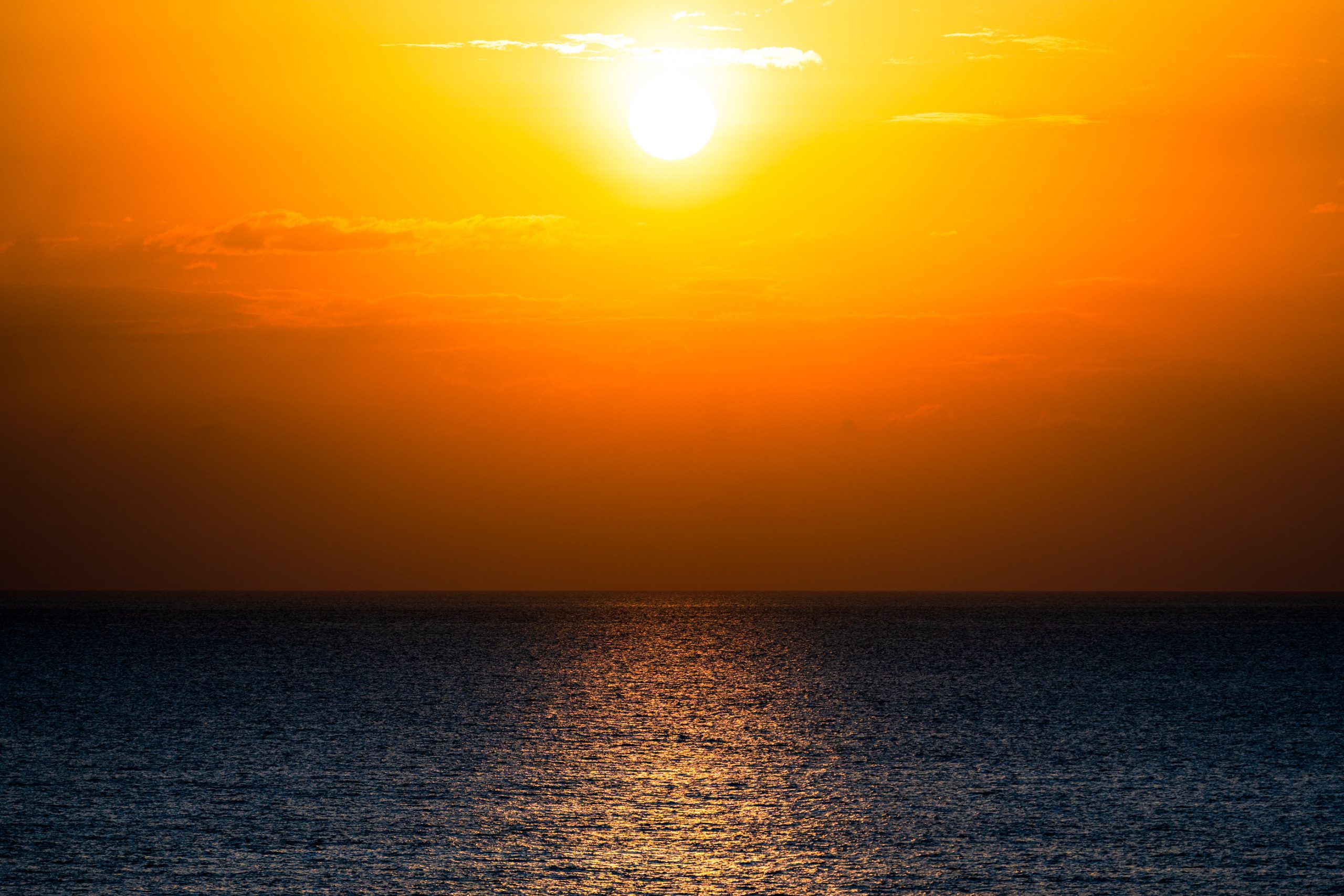 Coucher de soleil sur l’océan
