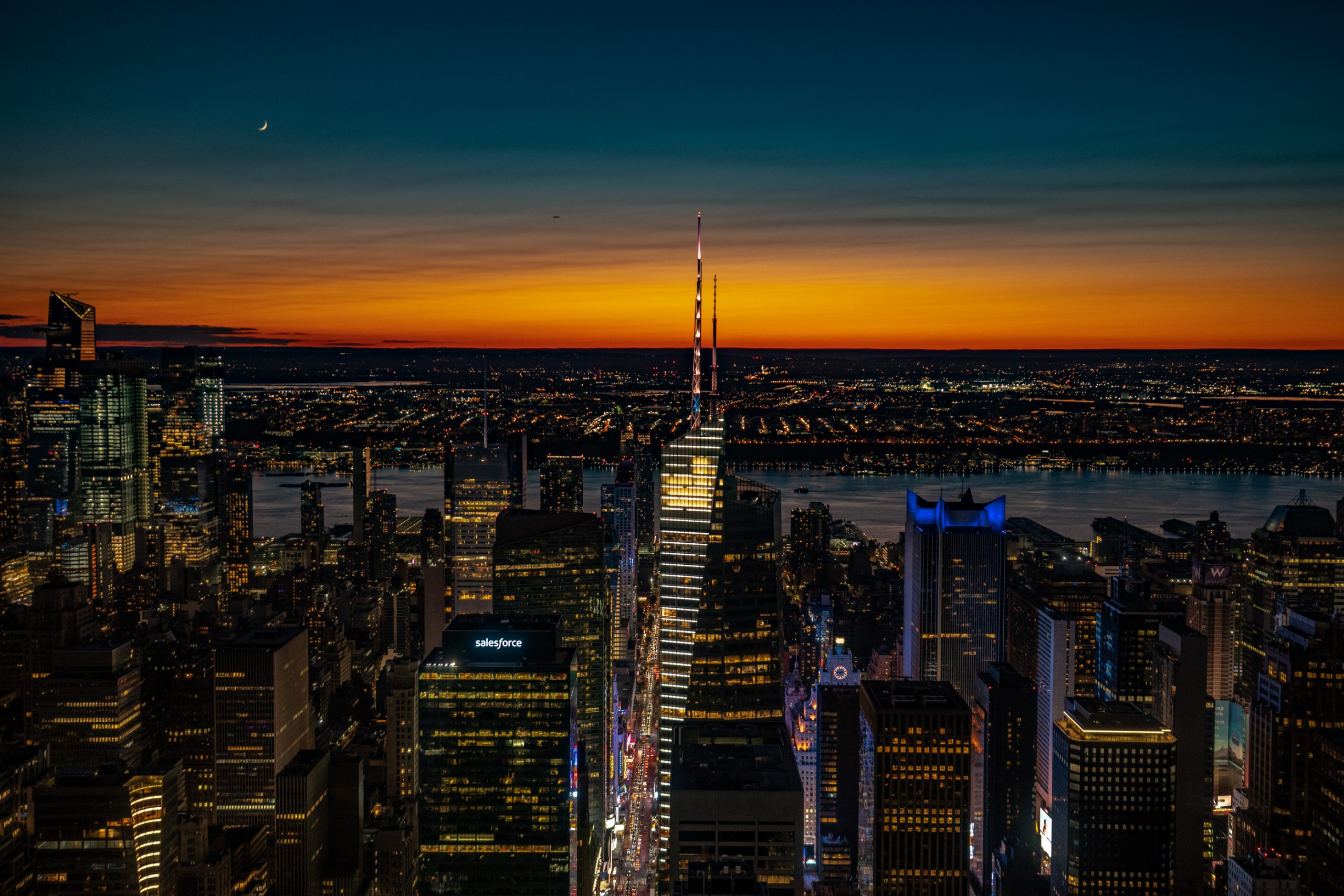 Crépuscule sur Manhattan