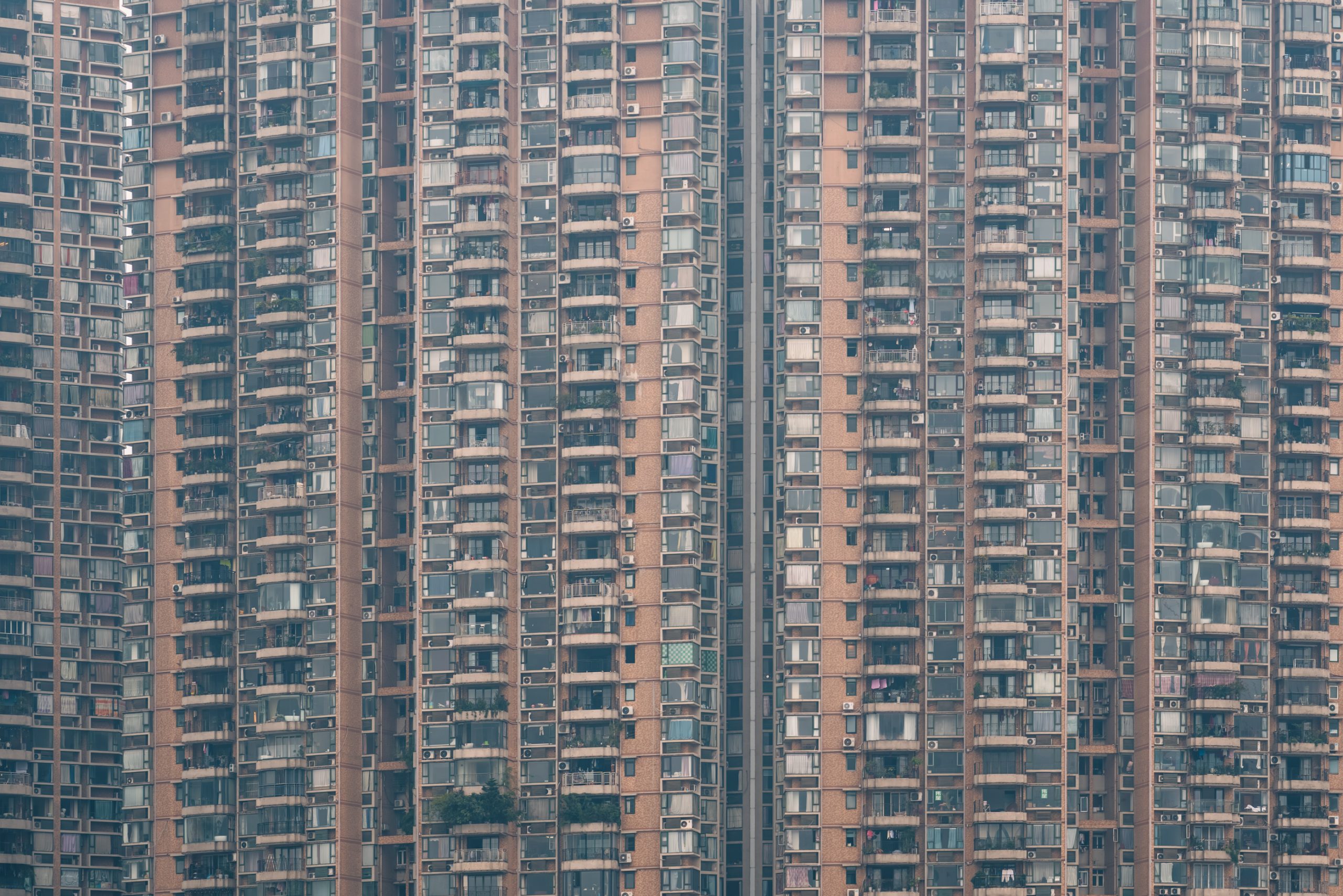 Façade d’immeubles résidentiels chinois