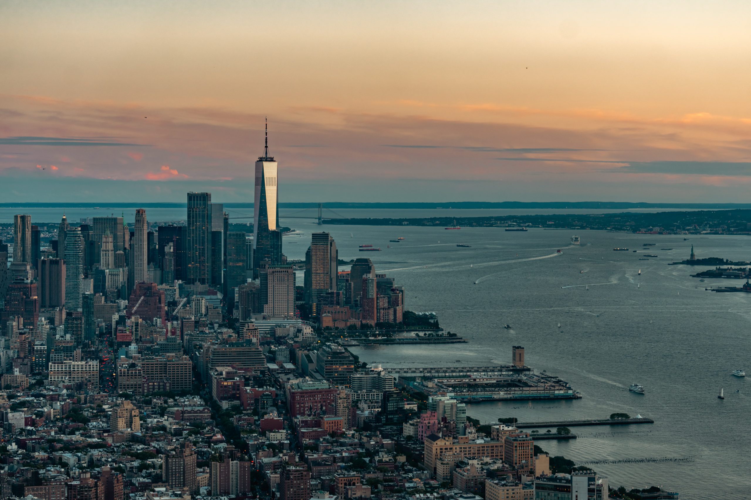 Lower Manhattan au crépuscule