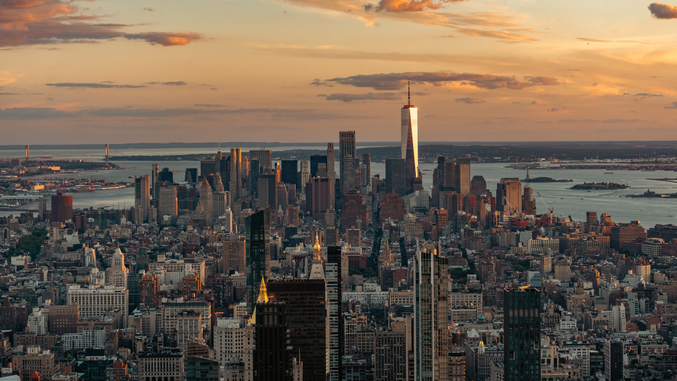 Lower Manhattan au crépuscule