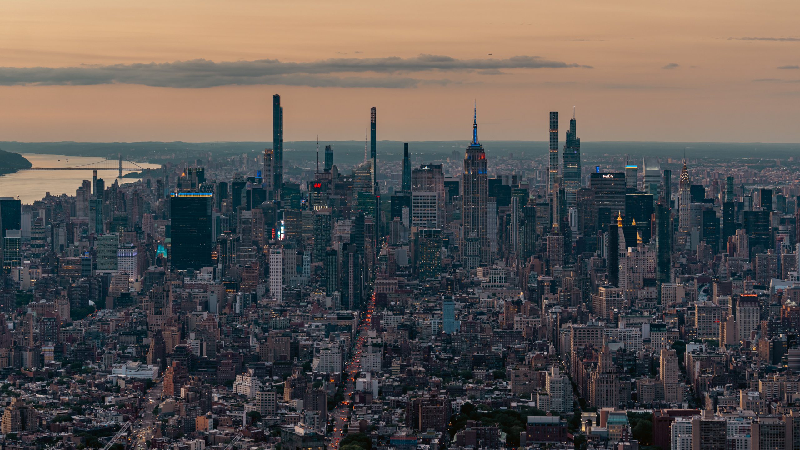 Panorama de Manhattan et du Hudson
