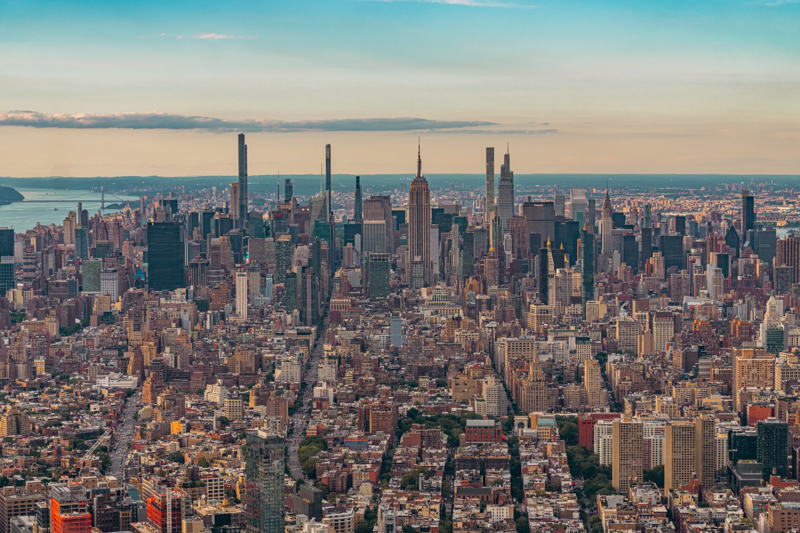 Panorama urbain de Midtown Manhattan