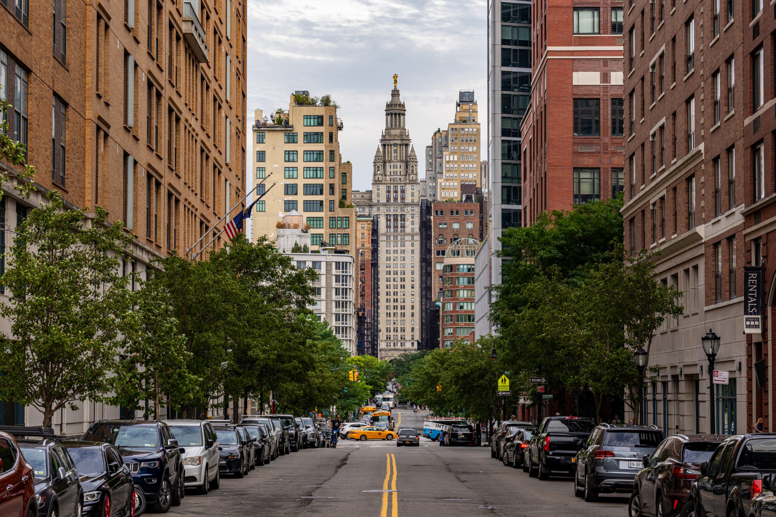 Perspective sur l’Édifice municipal de Manhattan