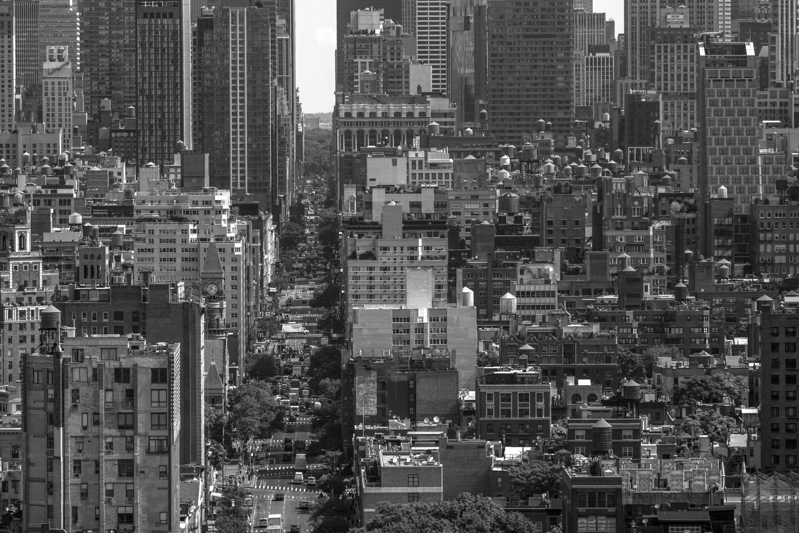 Perspective urbaine de Manhattan