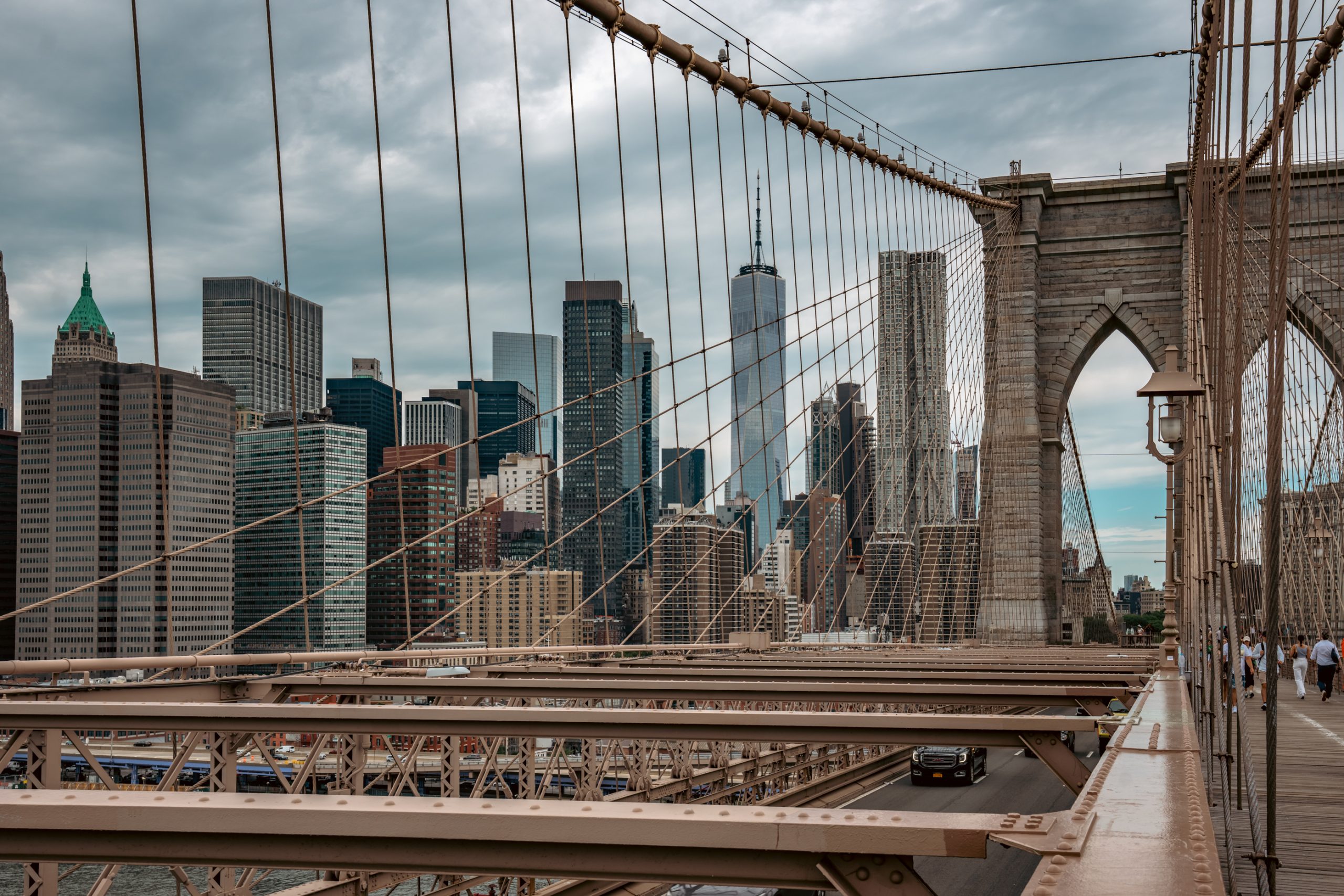 Pont de Brooklyn et Manhattan