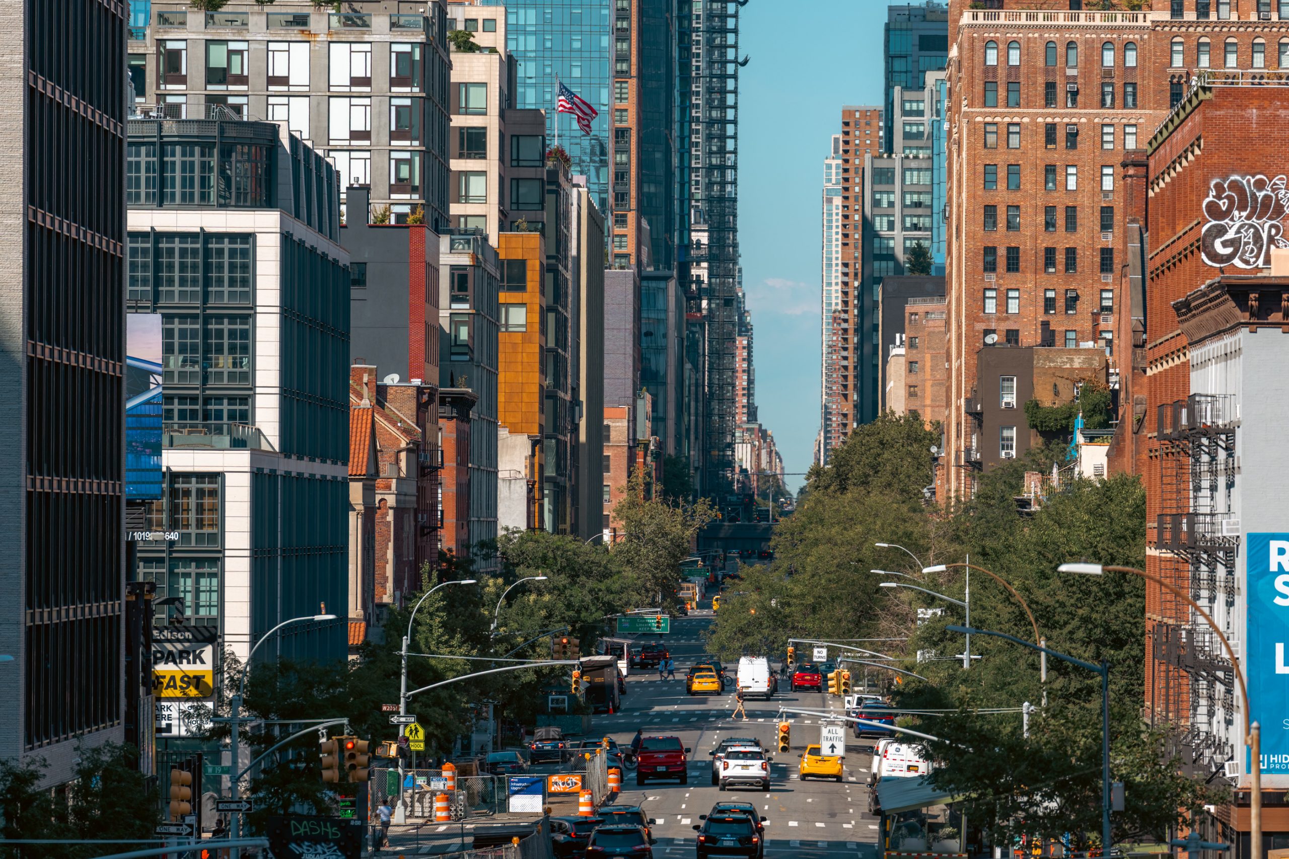 Trafic sur la 10e Avenue Manhattan