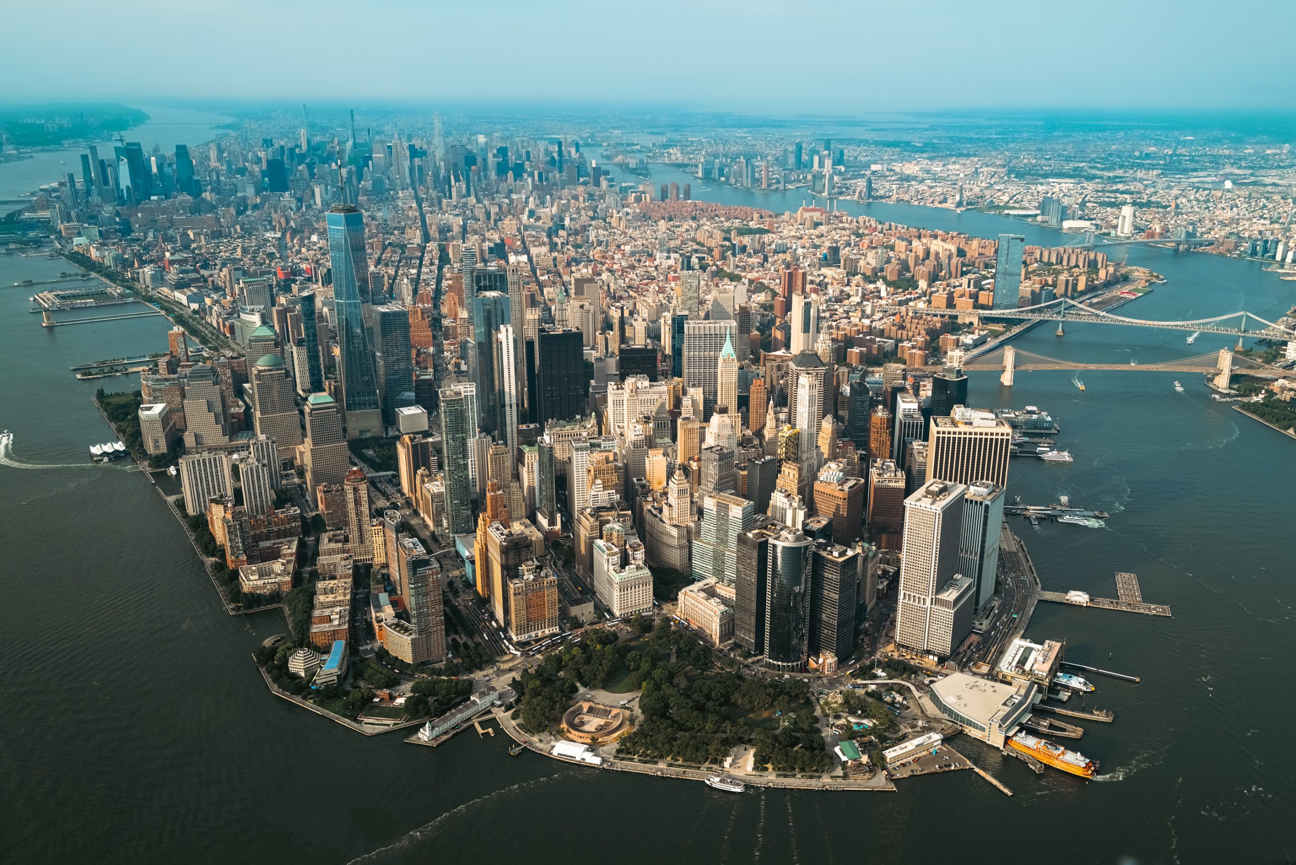 Une Vue Aérienne de Manhattan