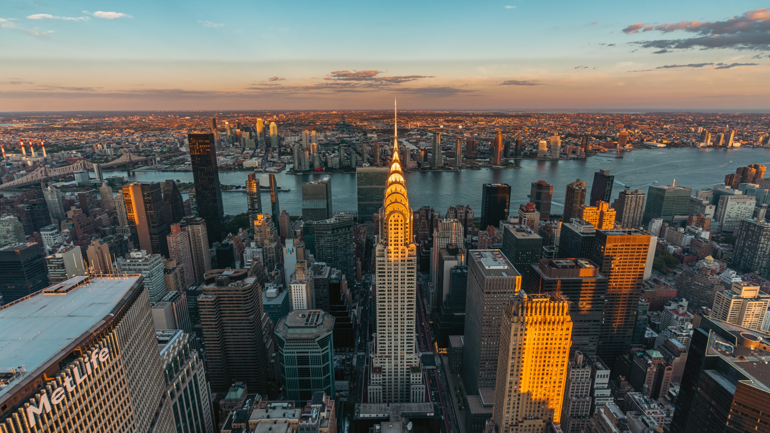 Vue Aérienne du Chrysler Building