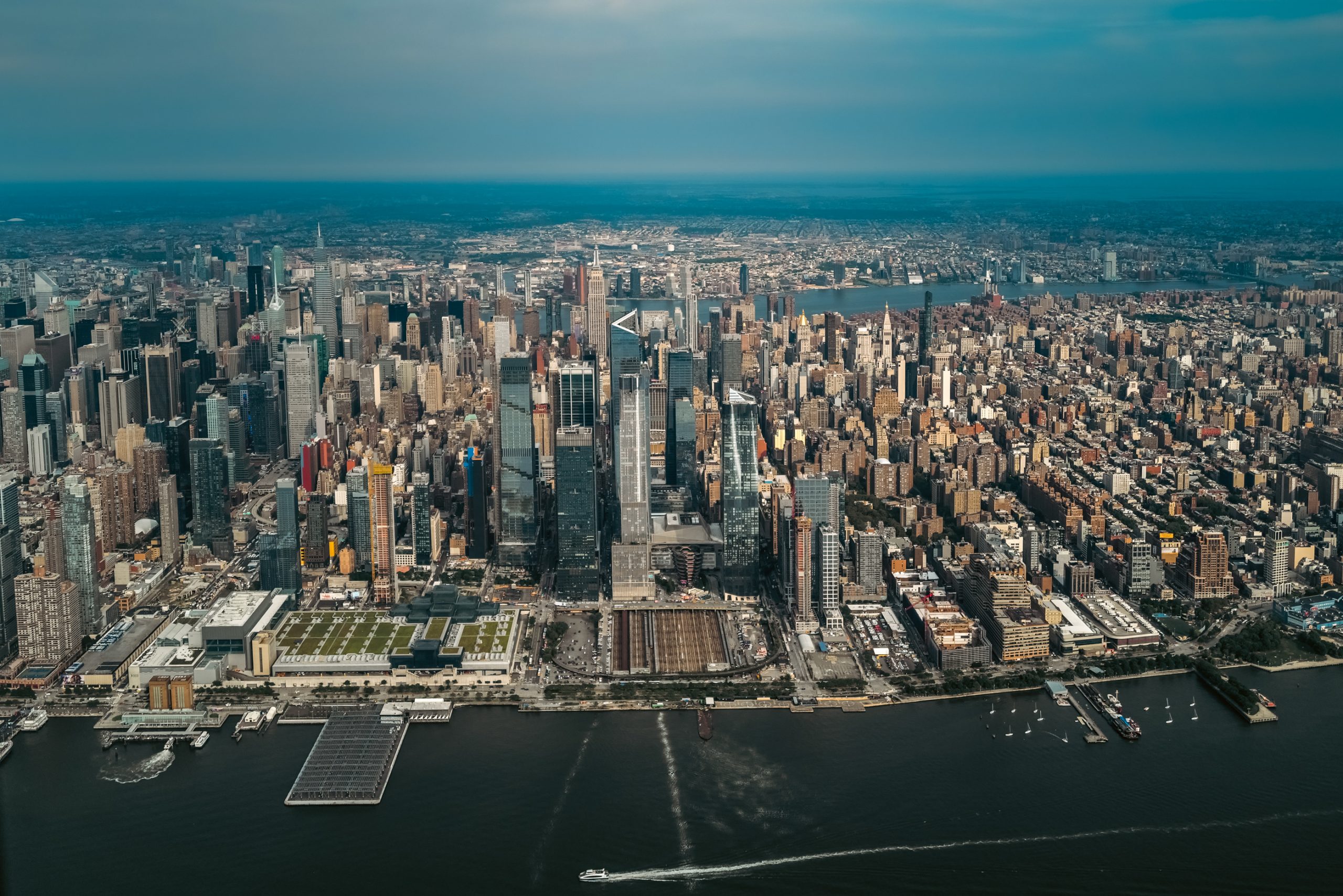 Vue aérienne de Hudson Yards