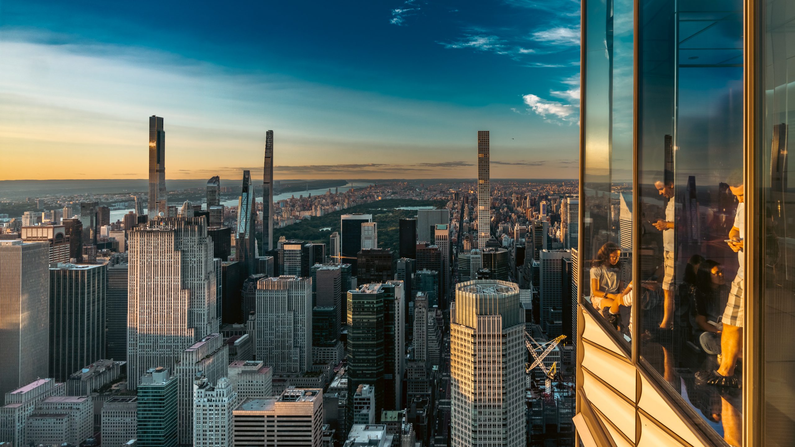 Vue aérienne de Manhattan