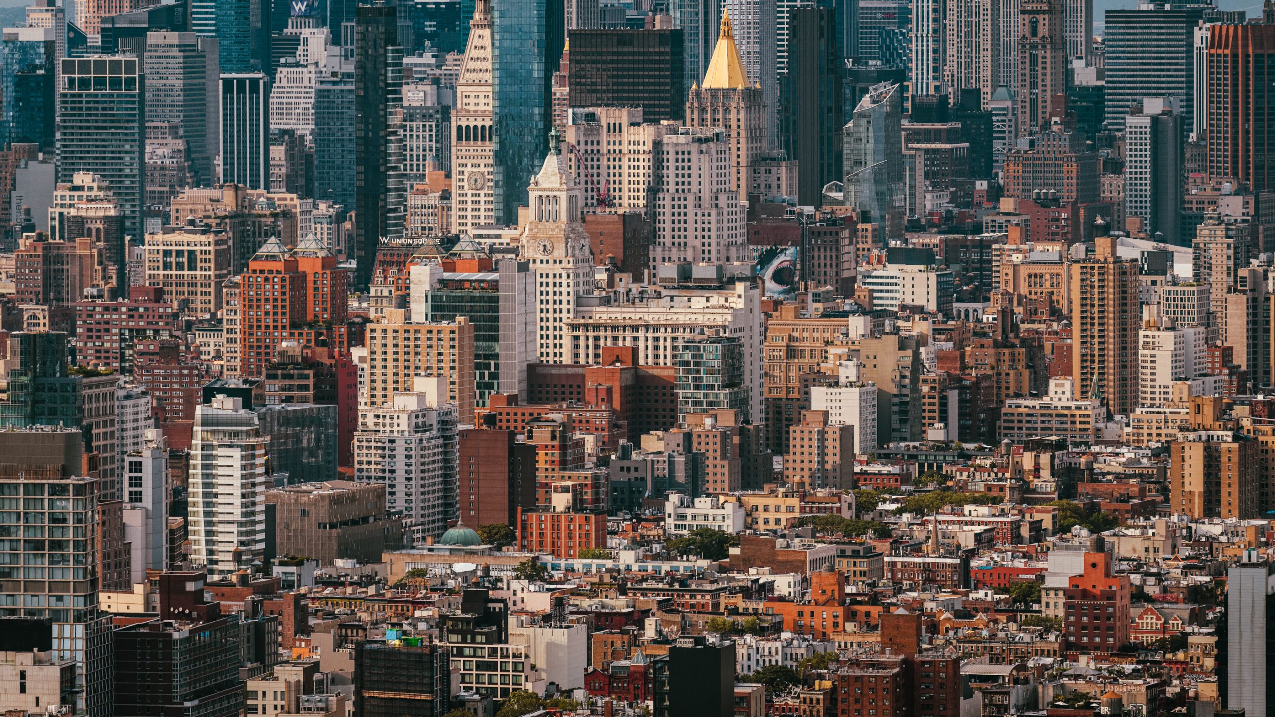 Vue aérienne de Midtown Manhattan
