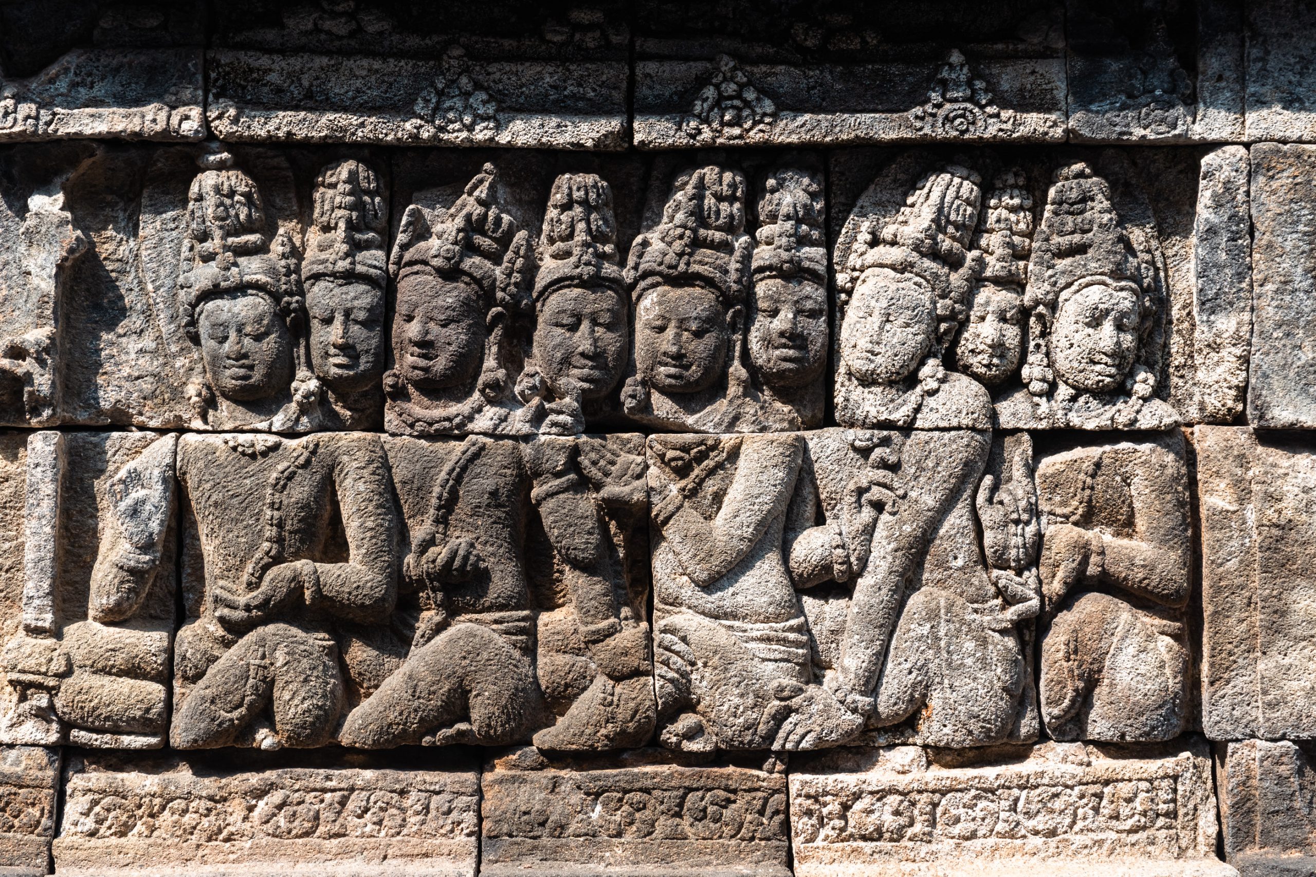 Bas-relief d’Apsaras du Borobudur