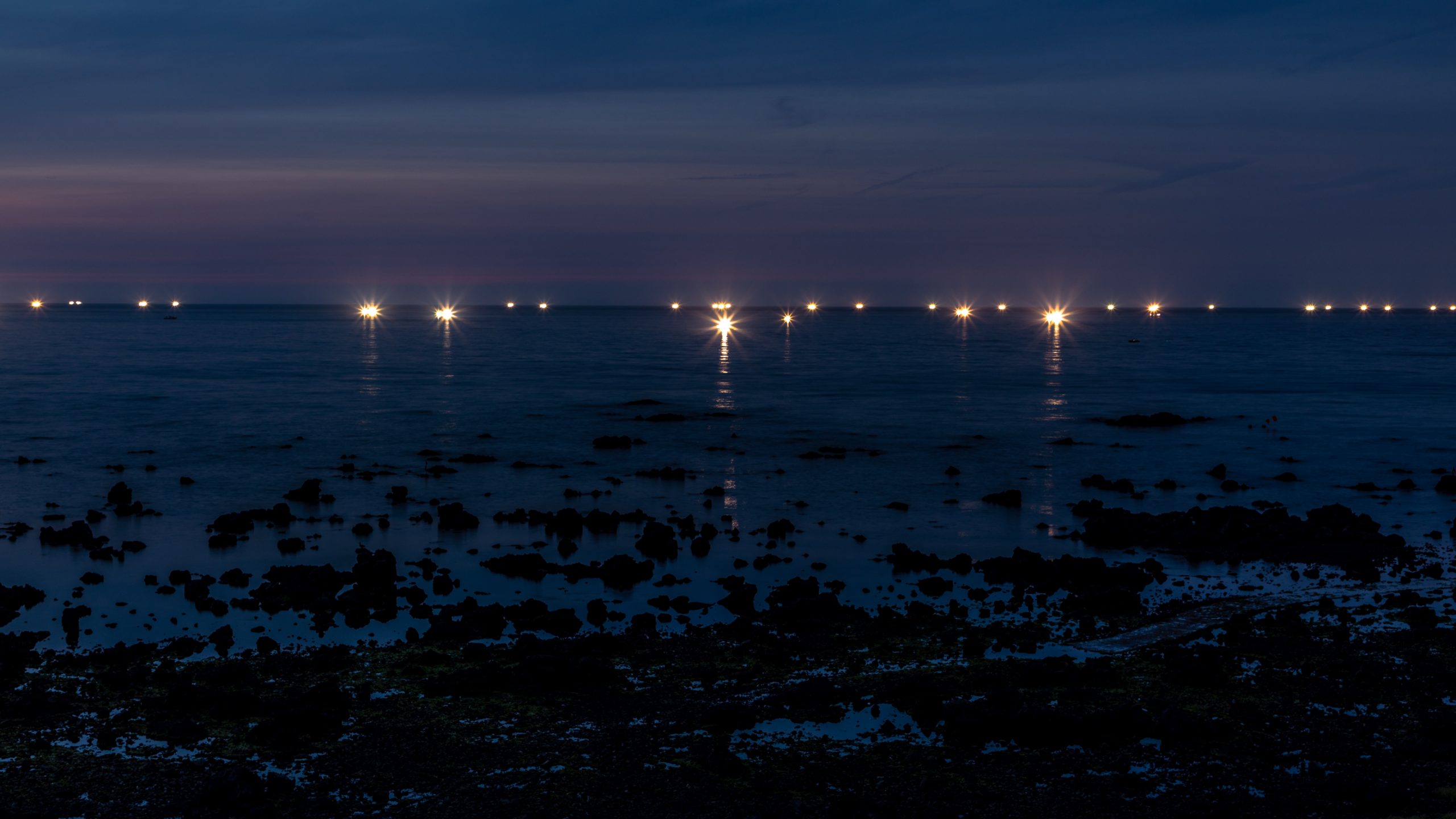 Bateaux de pêche au calmar
