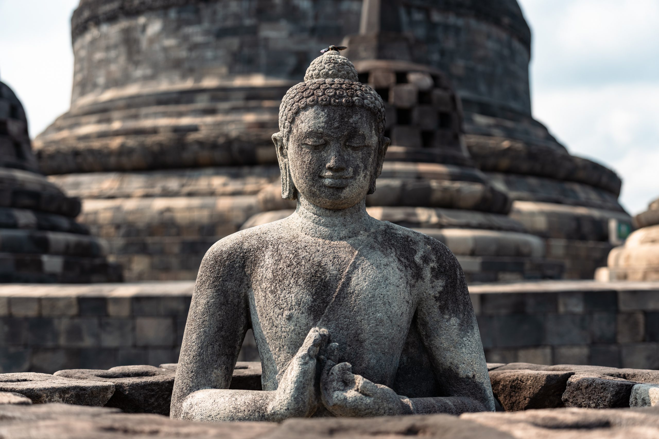 Bouddha Méditant à Borobudur