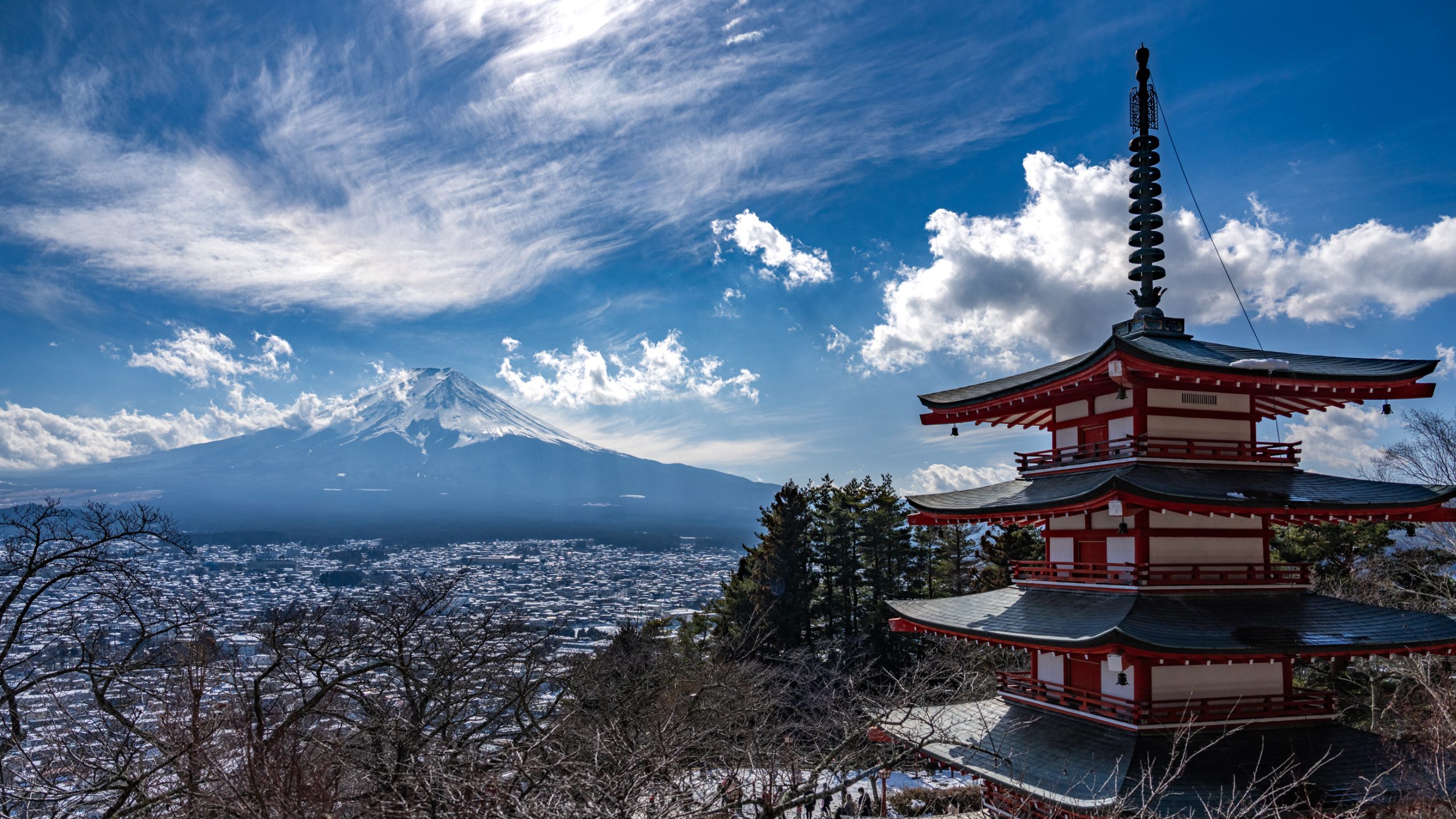 Pagode de Chureito et Mont Fuji