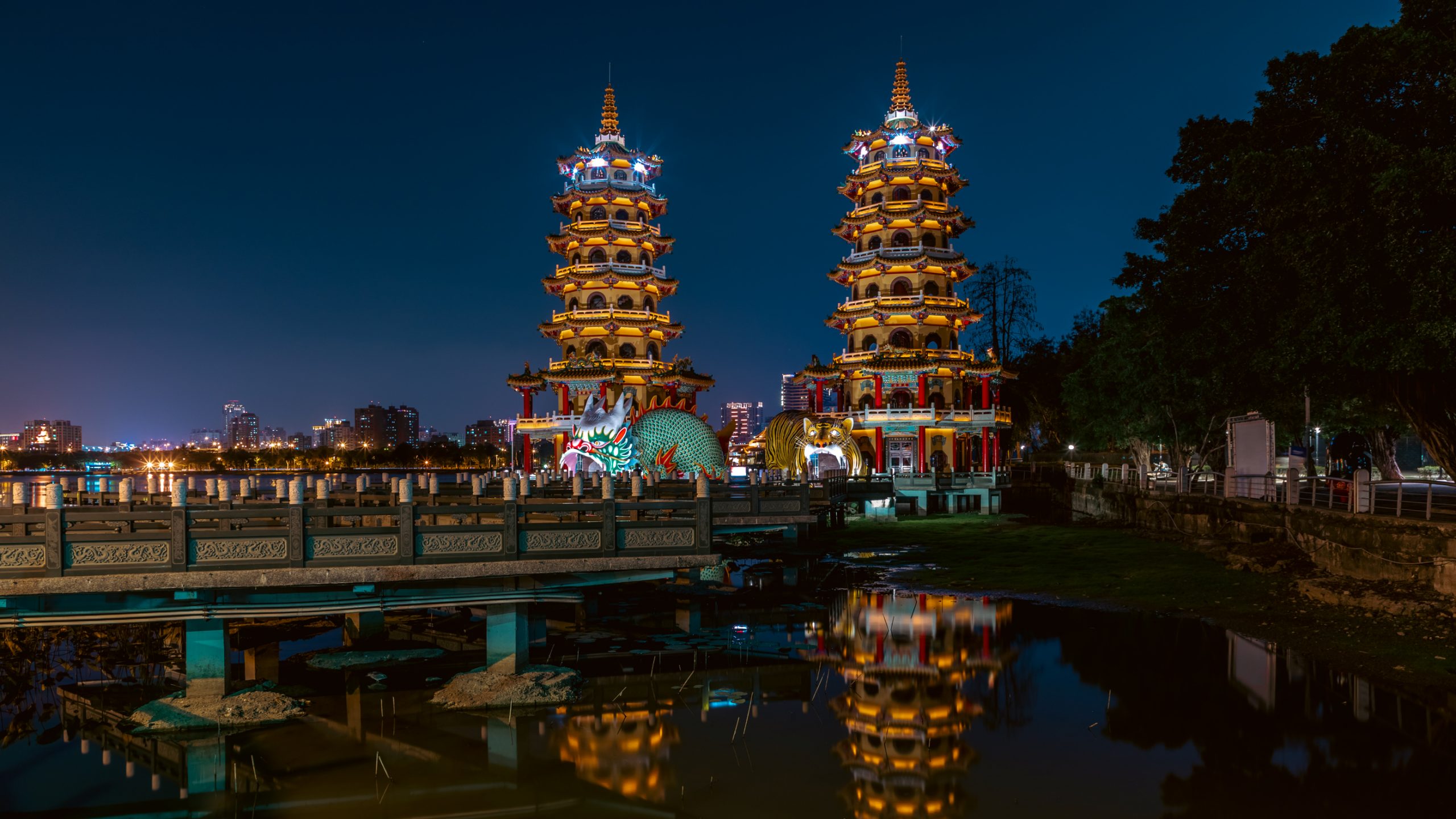 Pagodes Dragon et Tigre