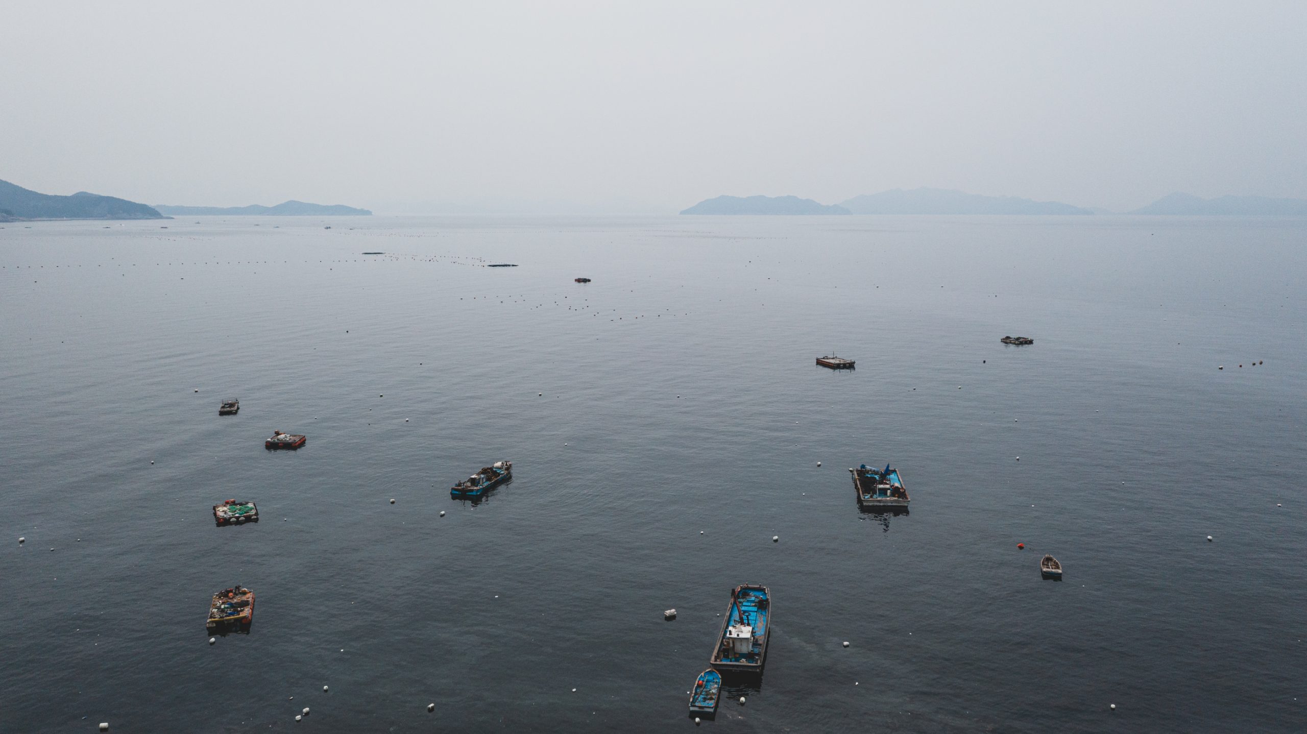 Parcs de conchyliculture en mer