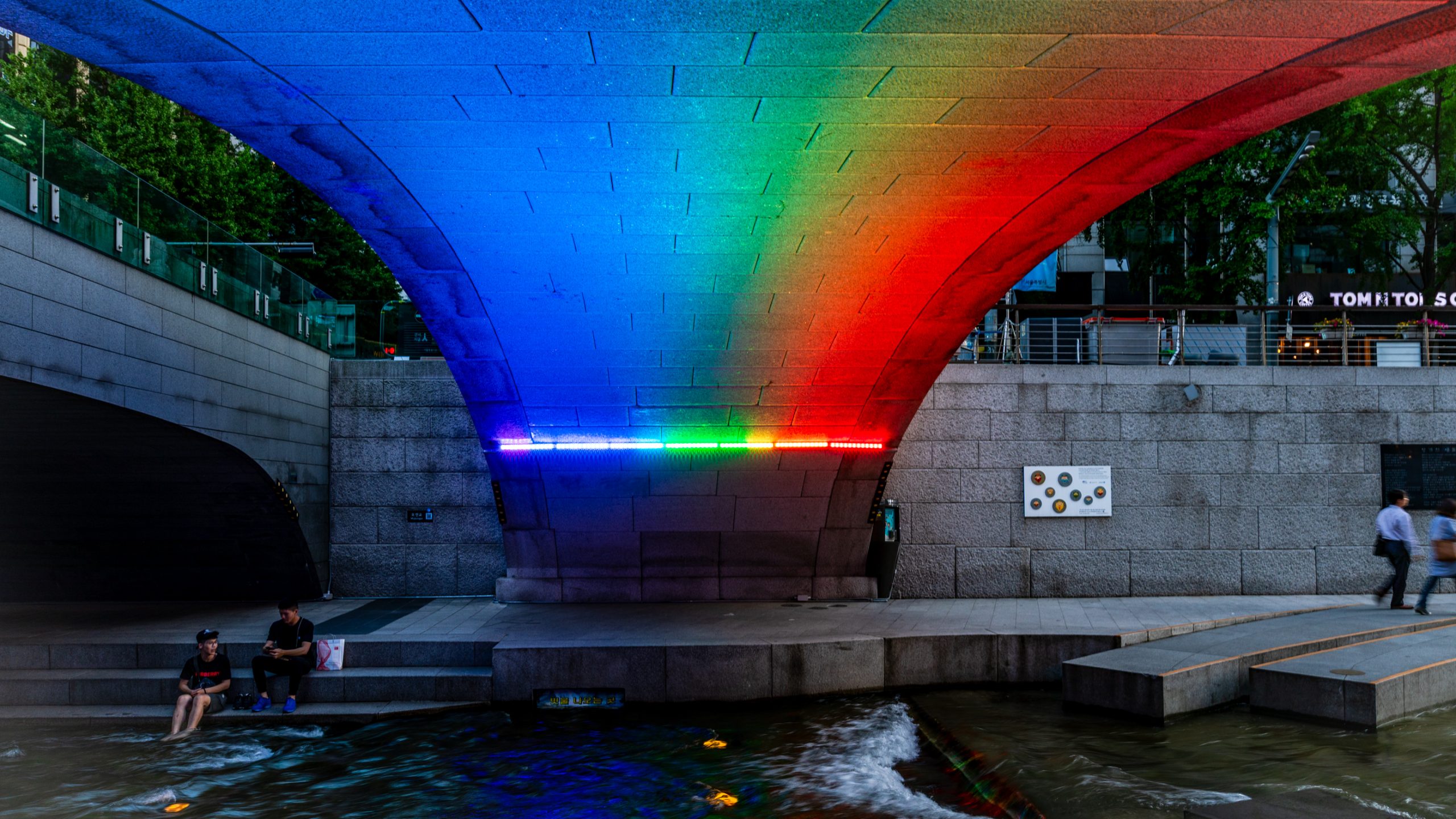 Pont arc-en-ciel de Cheonggyecheon