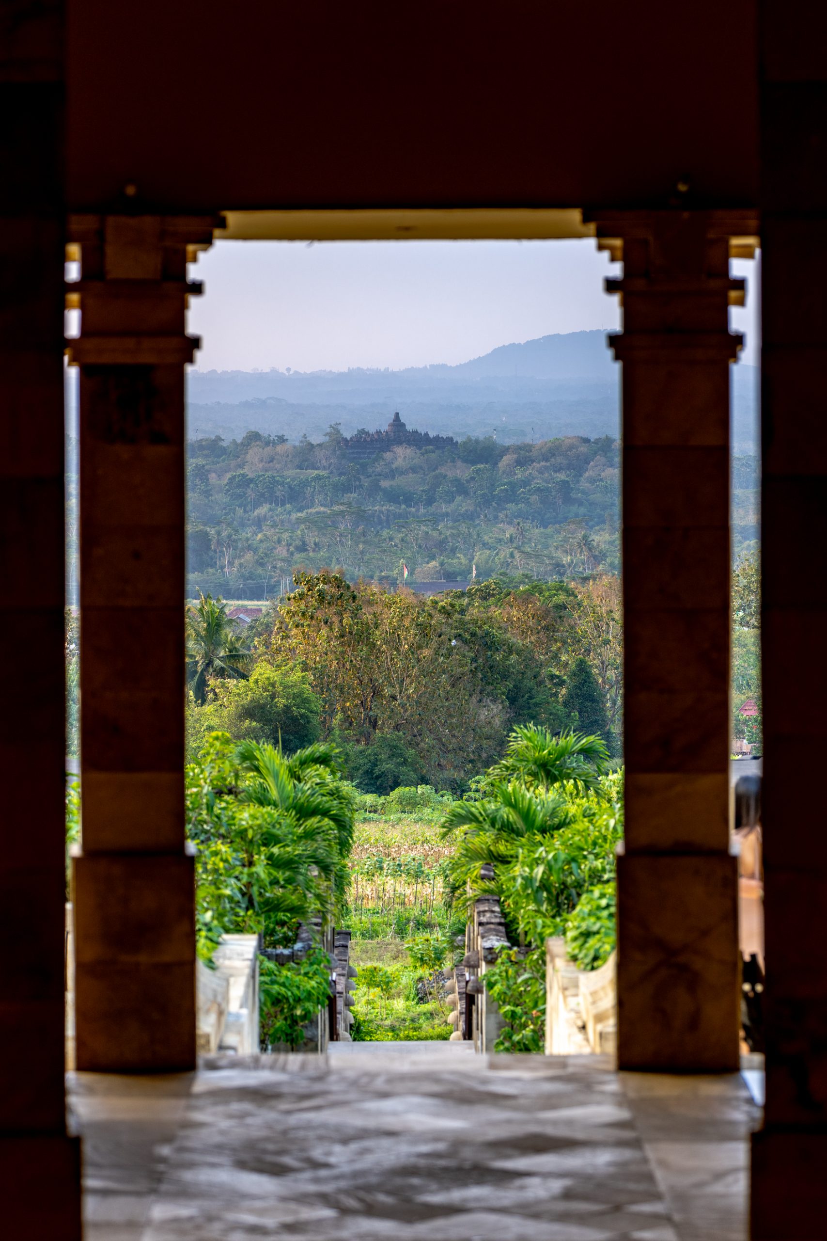 Porche vers le Temple Borobudur