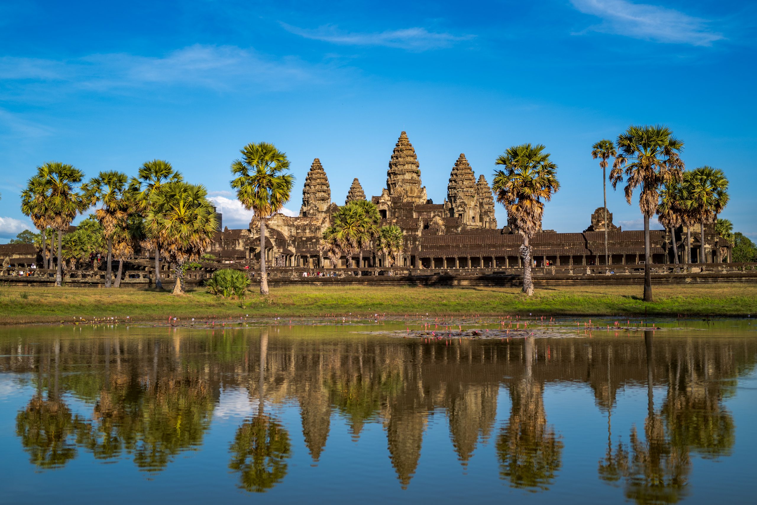Reflets au temple d’Angkor Wat