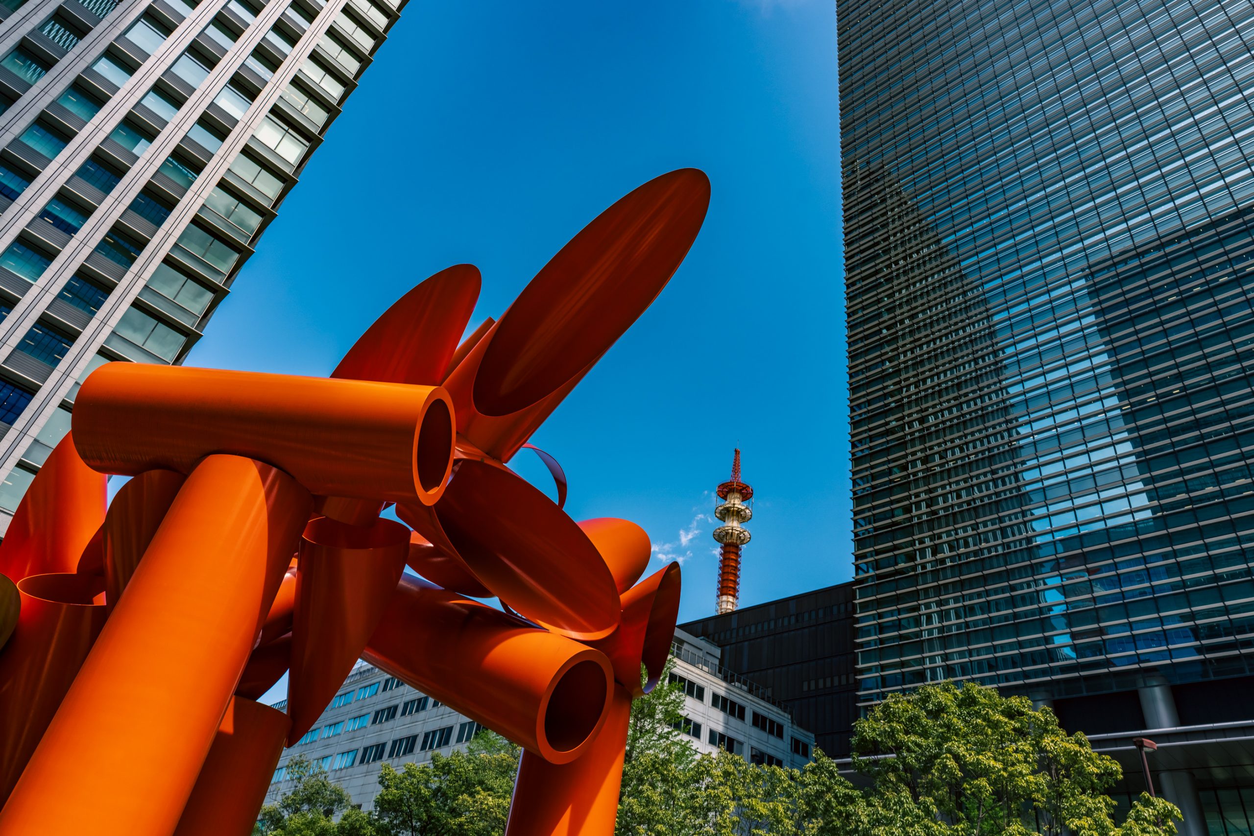 Sculpture de Propulseurs Orange