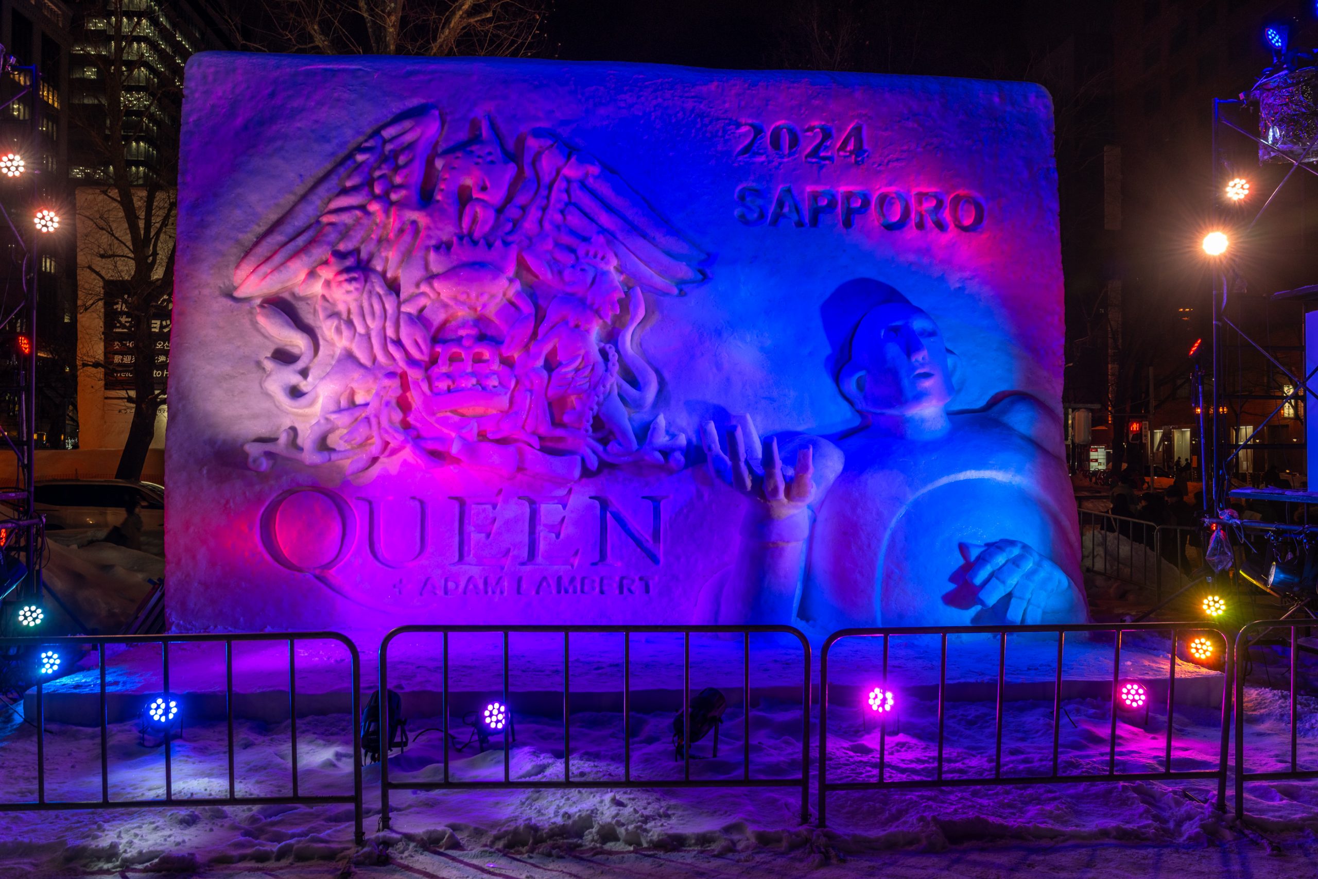 Sculpture de neige Queen à Sapporo