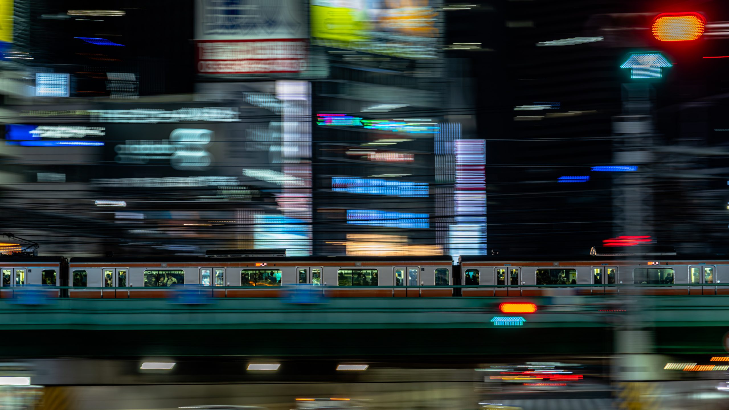 Train Chūō-Sōbu à Tokyo