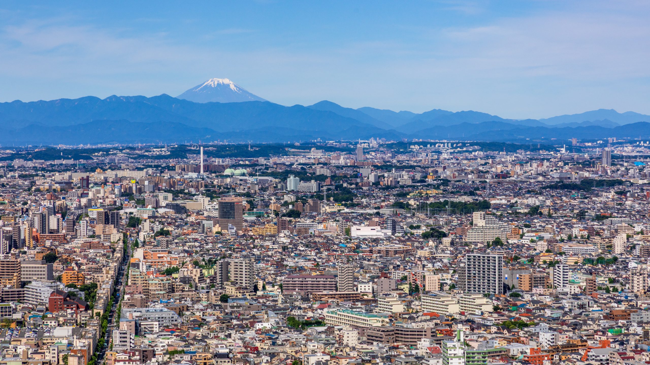 Vue de Tokyo et Mont Fuji