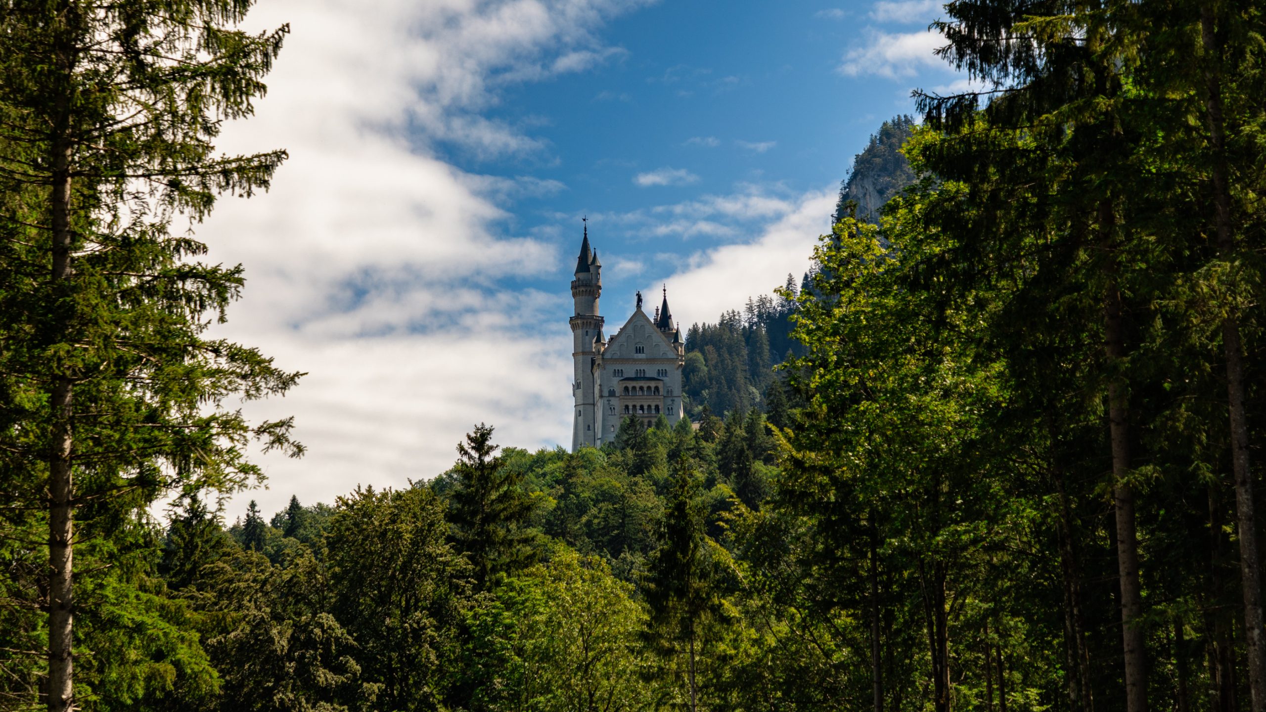 Château de Neuschwanstein de côté