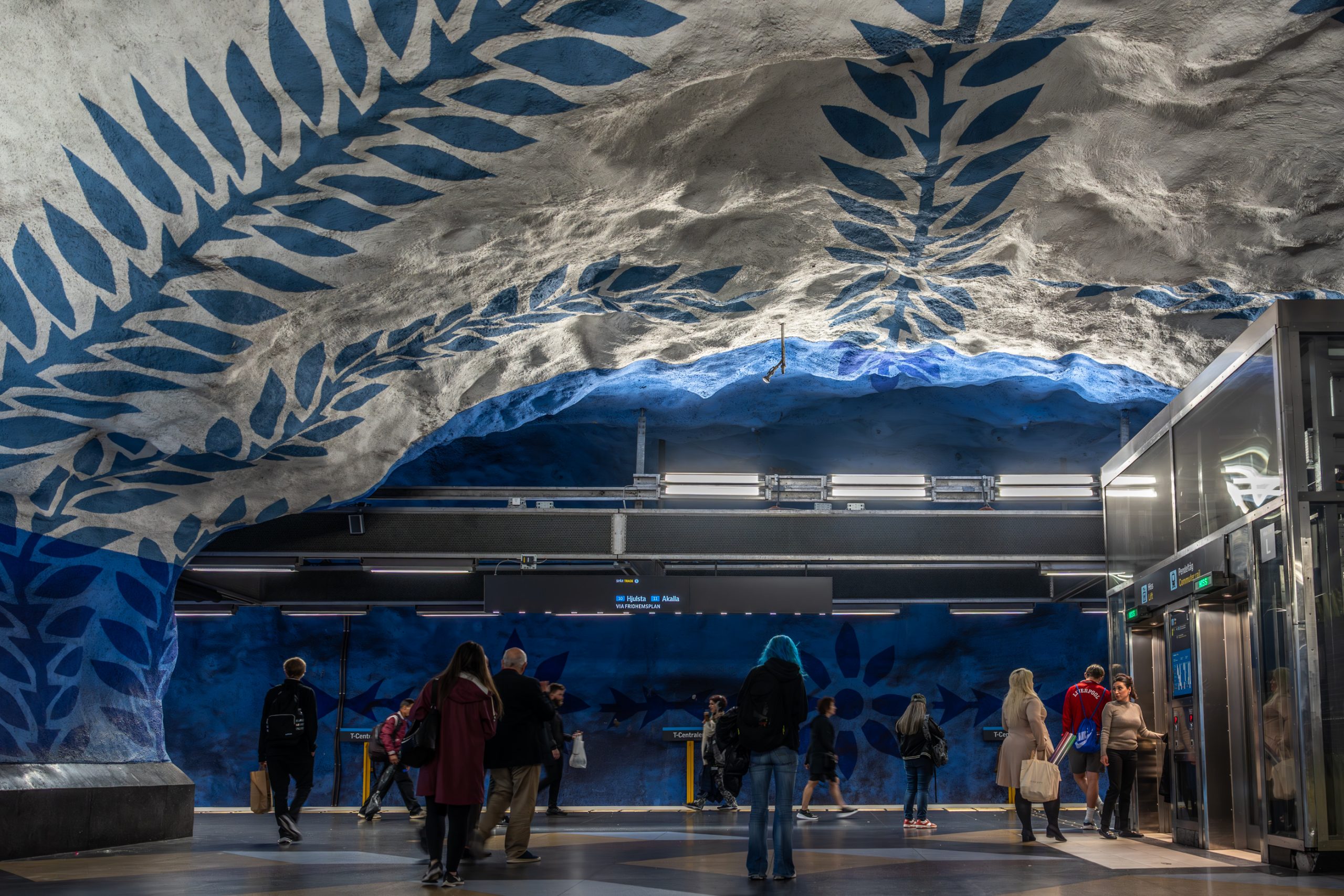 Fresque bleue de T-Centralen