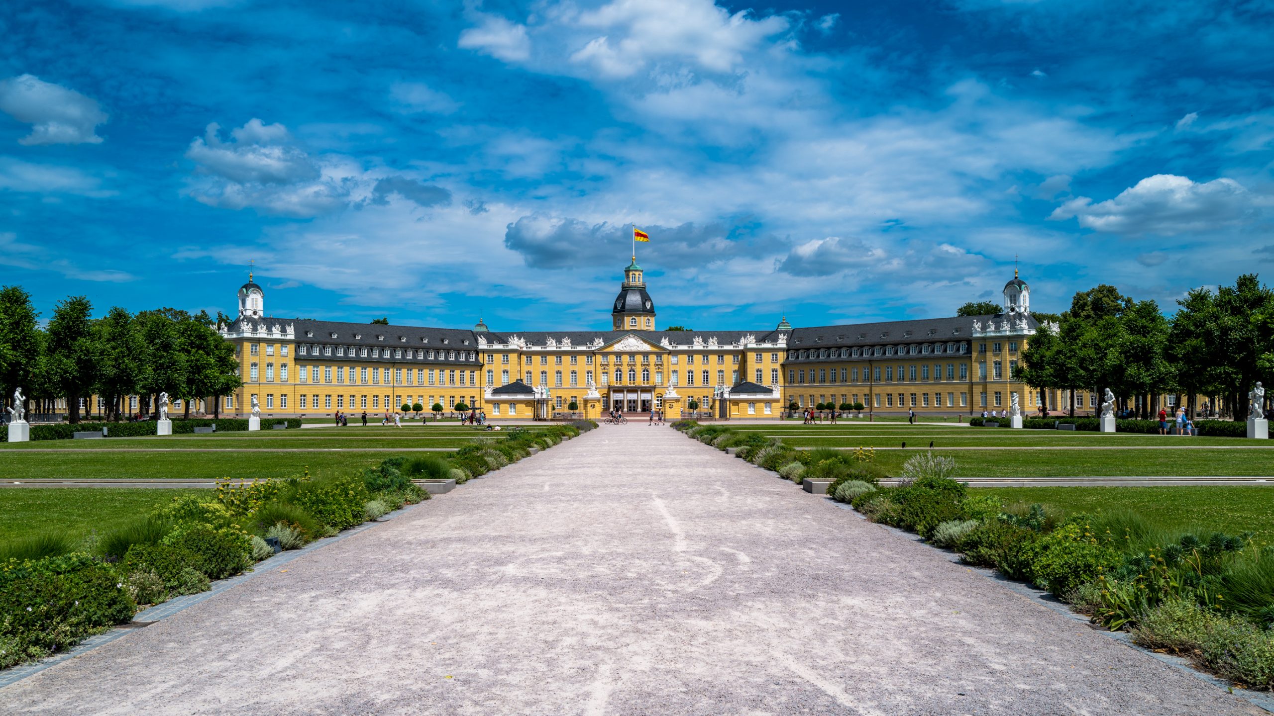 Perspective symétrique Palais de Karlsruhe